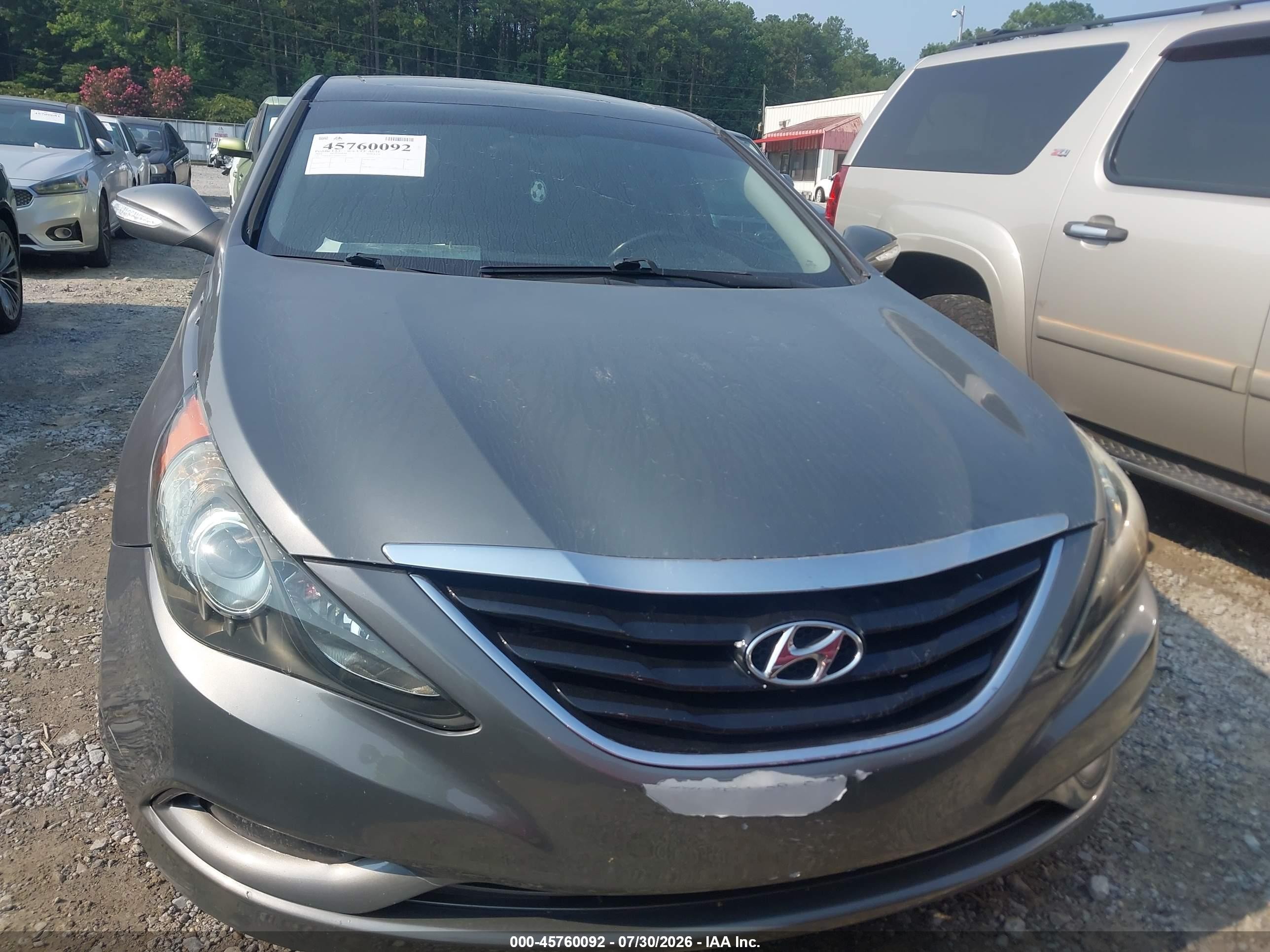 2014 Hyundai Sonata Se Gray vin: 5NPEC4AC6EH935109