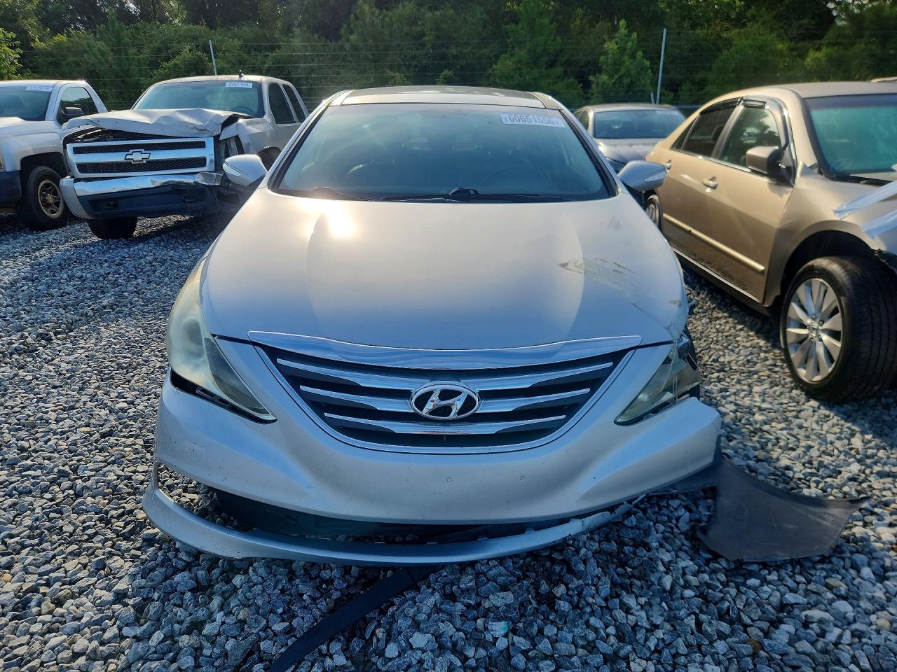 2014 Hyundai Sonata Se Silver vin: 5NPEC4AC6EH935482