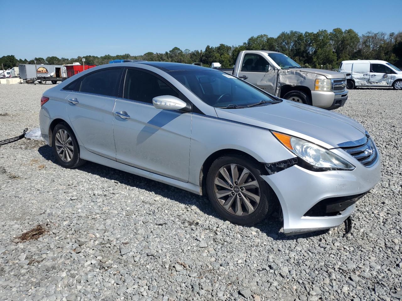 2014 Hyundai Sonata Se Silver vin: 5NPEC4AC6EH935482