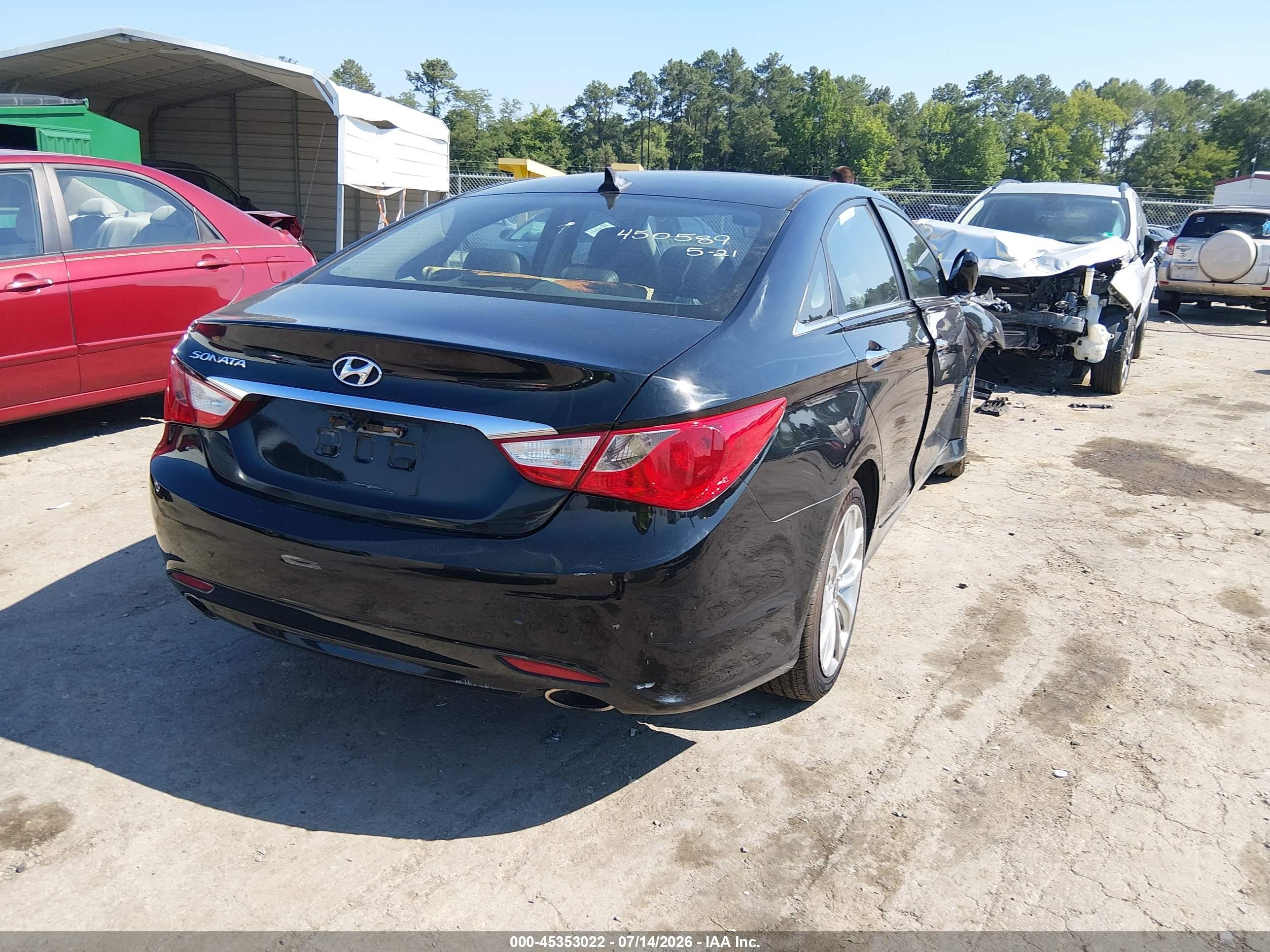 2011 Hyundai Sonata Se Black vin: 5NPEC4AC7BH003710