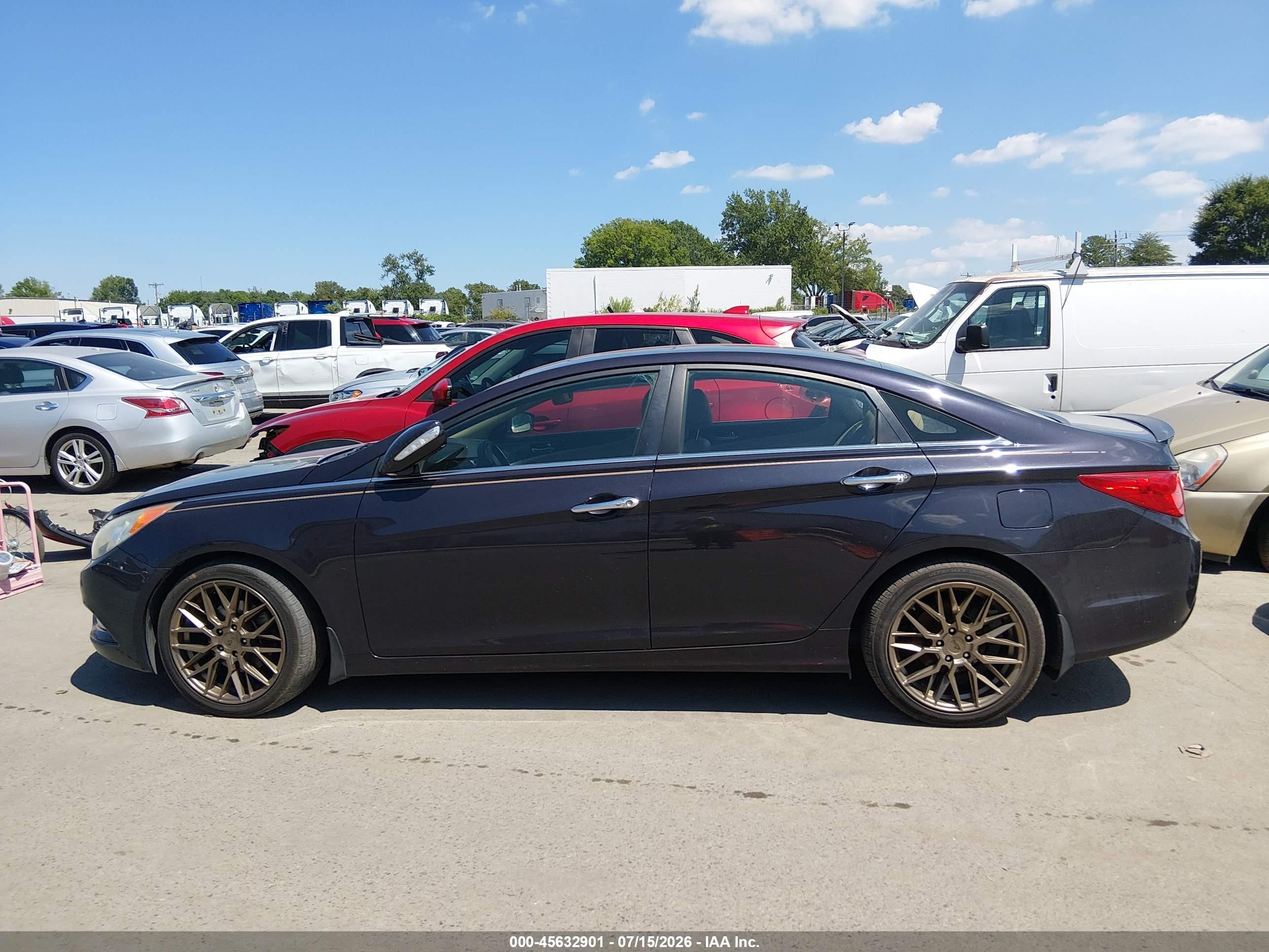 2011 Hyundai Sonata Limited Dark Blue vin: 5NPEC4AC7BH045973
