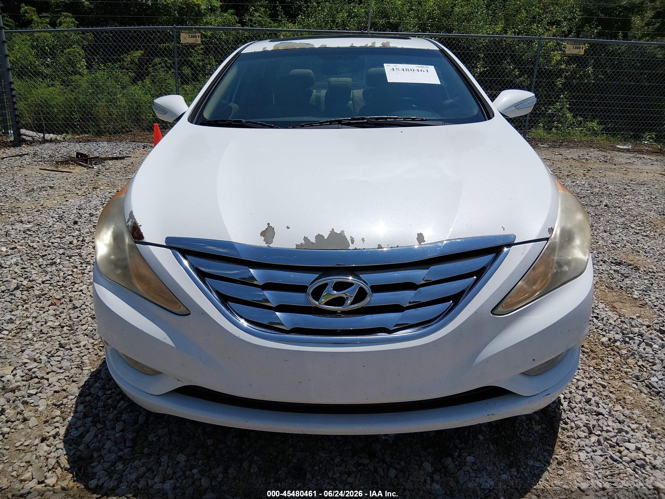 2011 Hyundai Sonata Limited White vin: 5NPEC4AC7BH101376