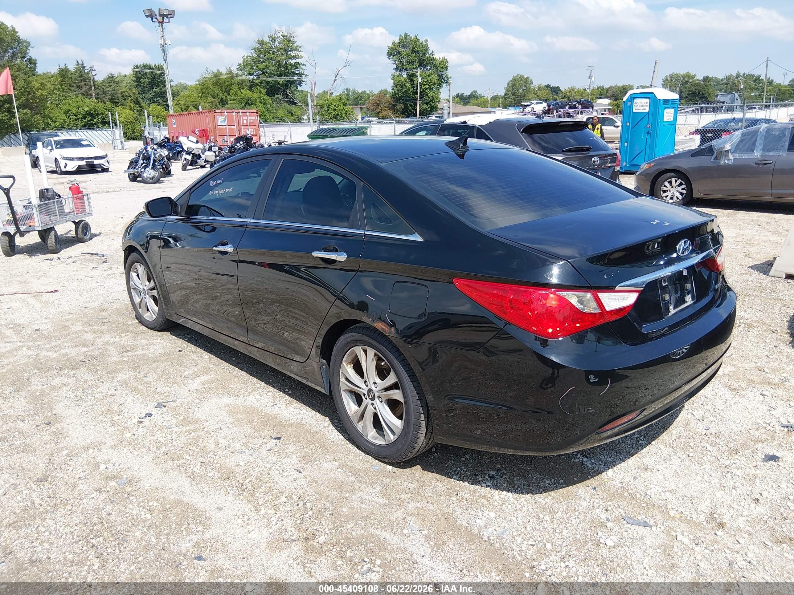 2011 Hyundai Sonata Limited Black vin: 5NPEC4AC7BH161173