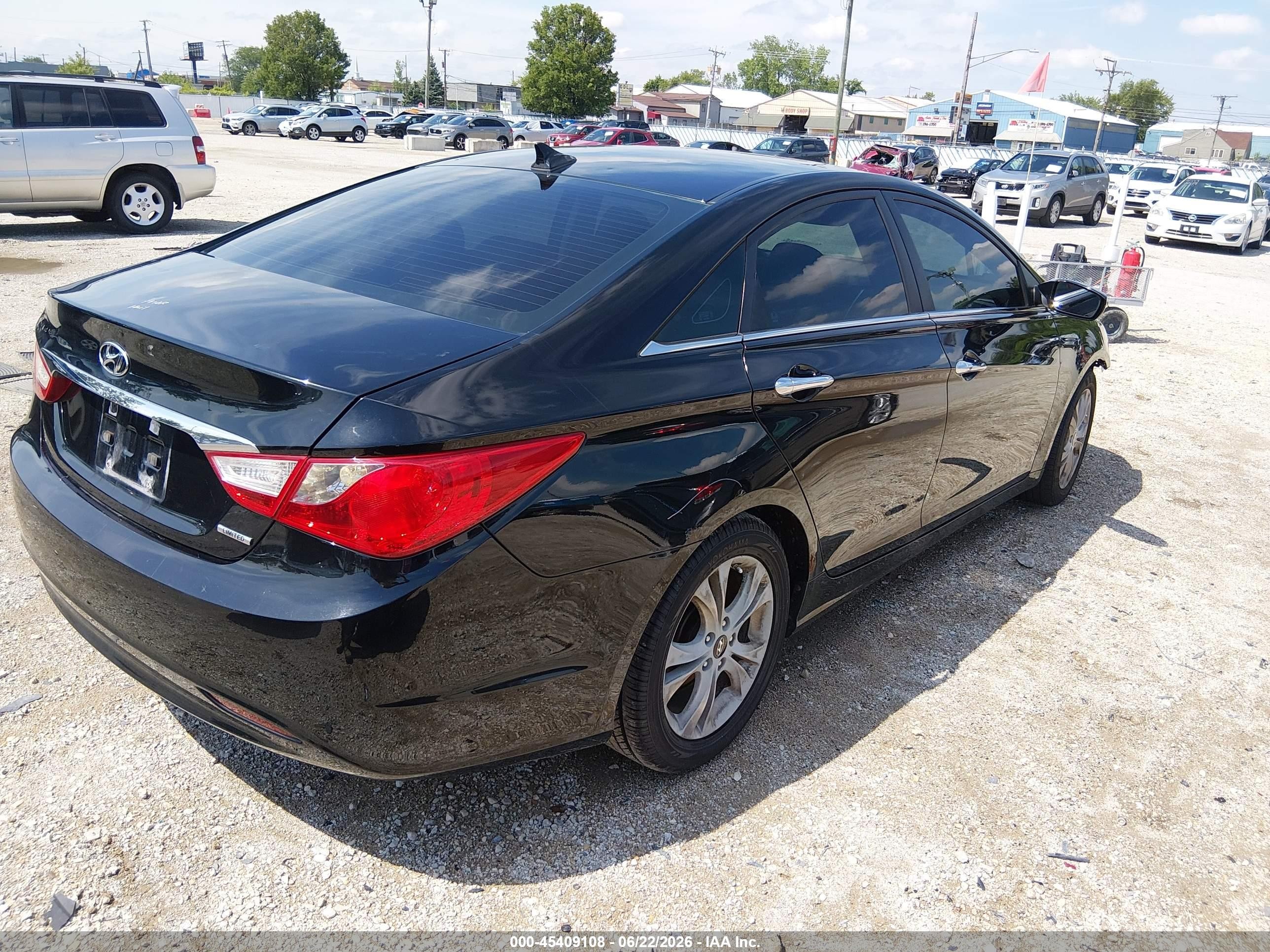 2011 Hyundai Sonata Limited Black vin: 5NPEC4AC7BH161173