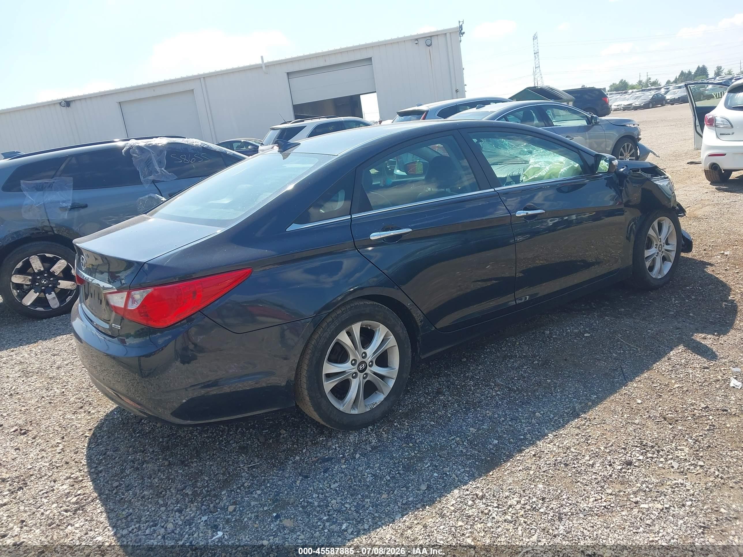 2011 Hyundai Sonata Limited Blue vin: 5NPEC4AC7BH190320