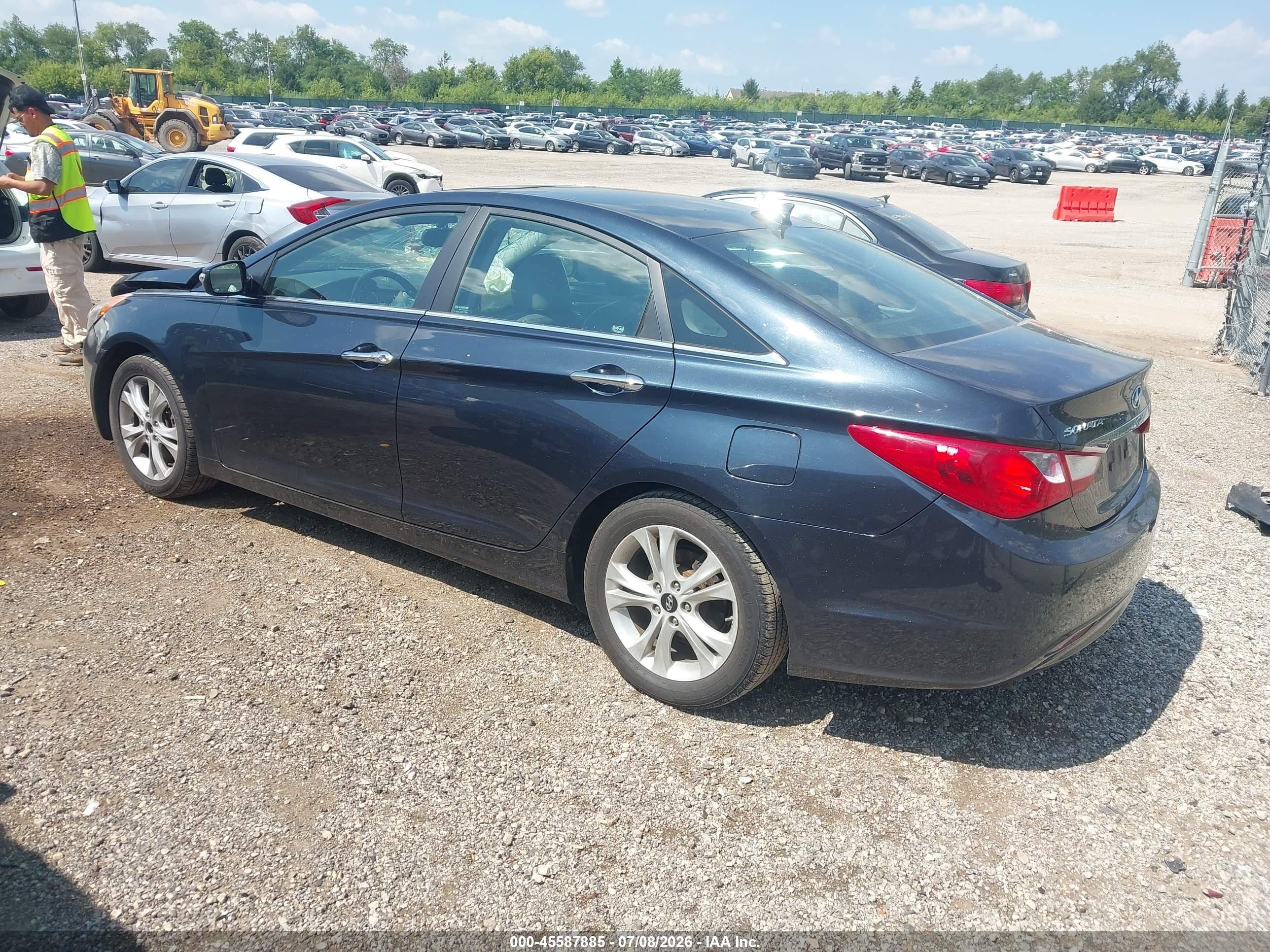 2011 Hyundai Sonata Limited Blue vin: 5NPEC4AC7BH190320