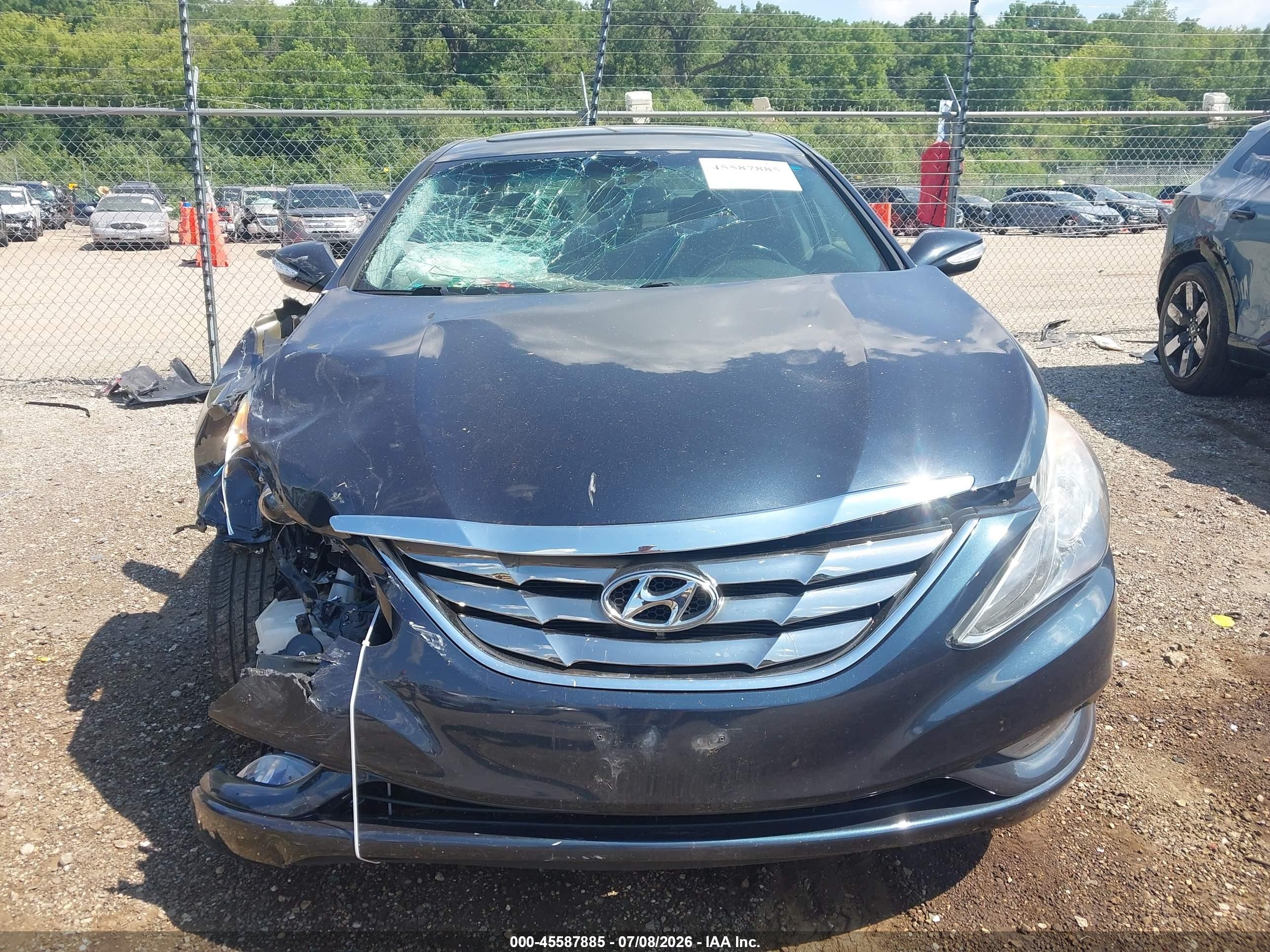 2011 Hyundai Sonata Limited Blue vin: 5NPEC4AC7BH190320