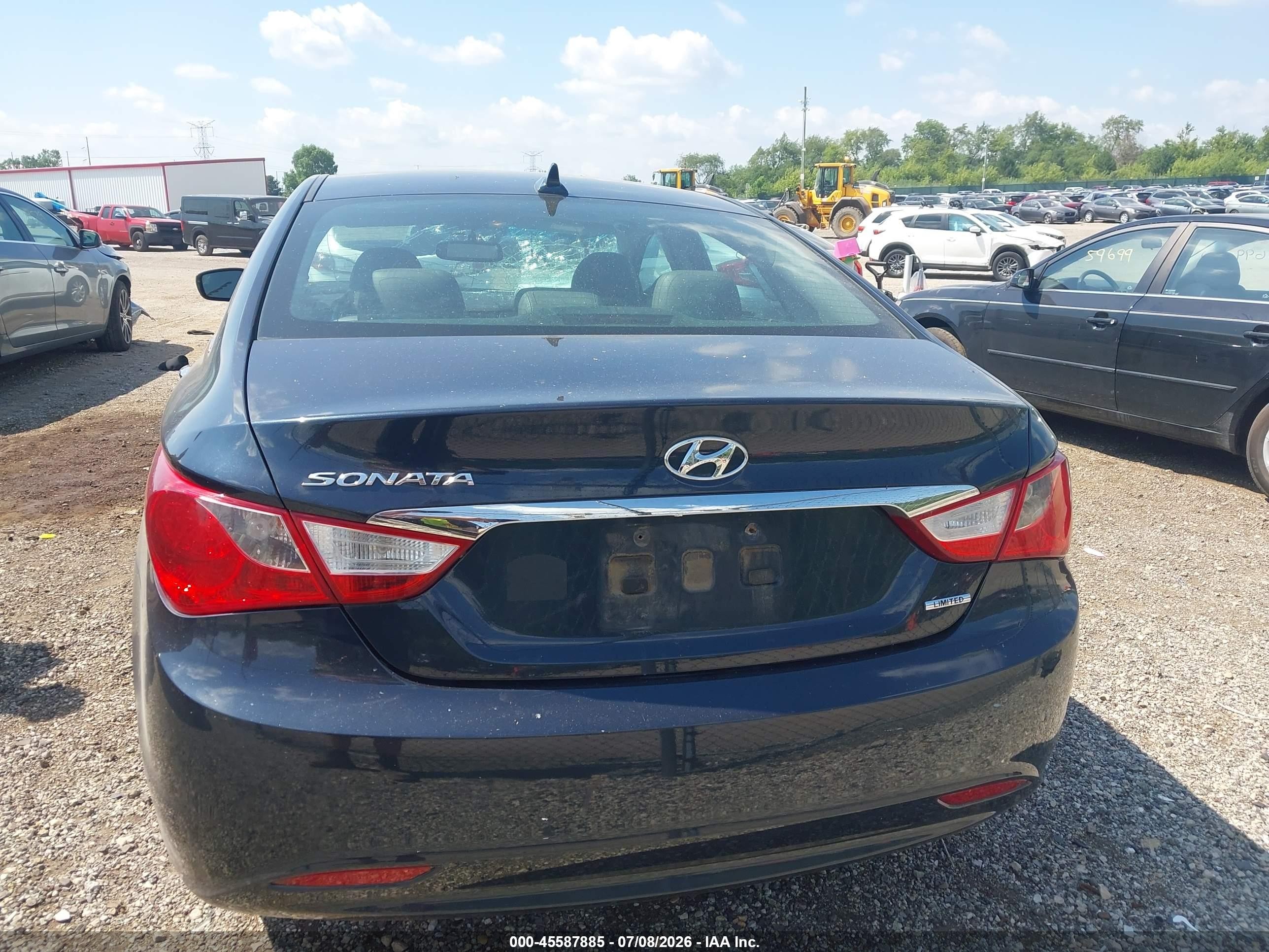 2011 Hyundai Sonata Limited Blue vin: 5NPEC4AC7BH190320
