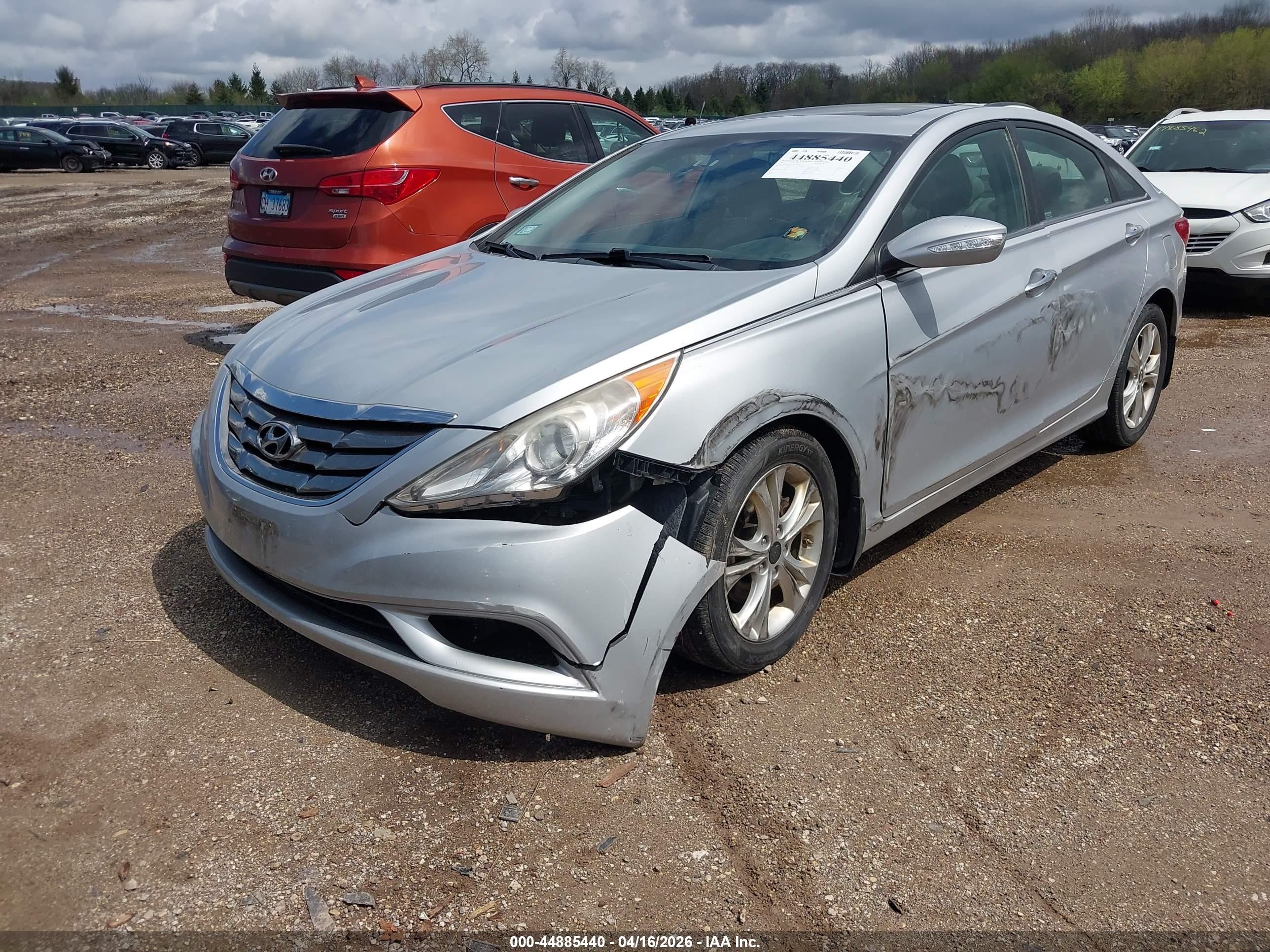 2011 Hyundai Sonata Ltd Серебряный vin: 5NPEC4AC7BH190656