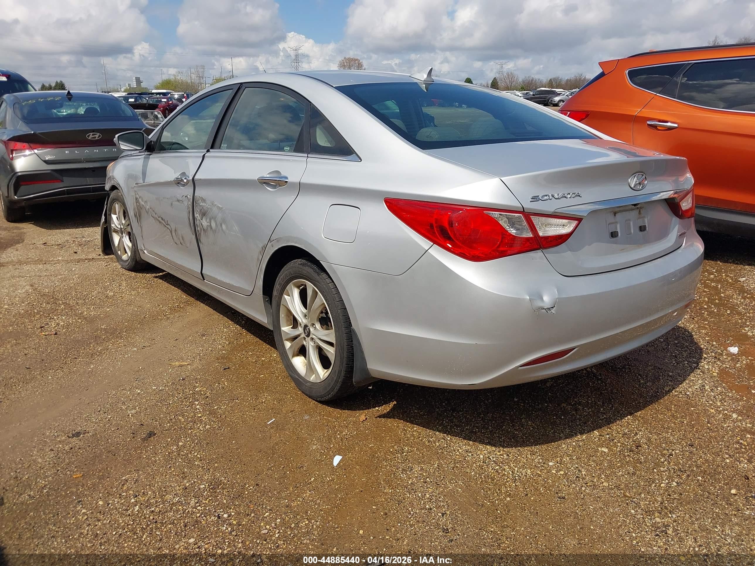 2011 Hyundai Sonata Ltd Серебряный vin: 5NPEC4AC7BH190656