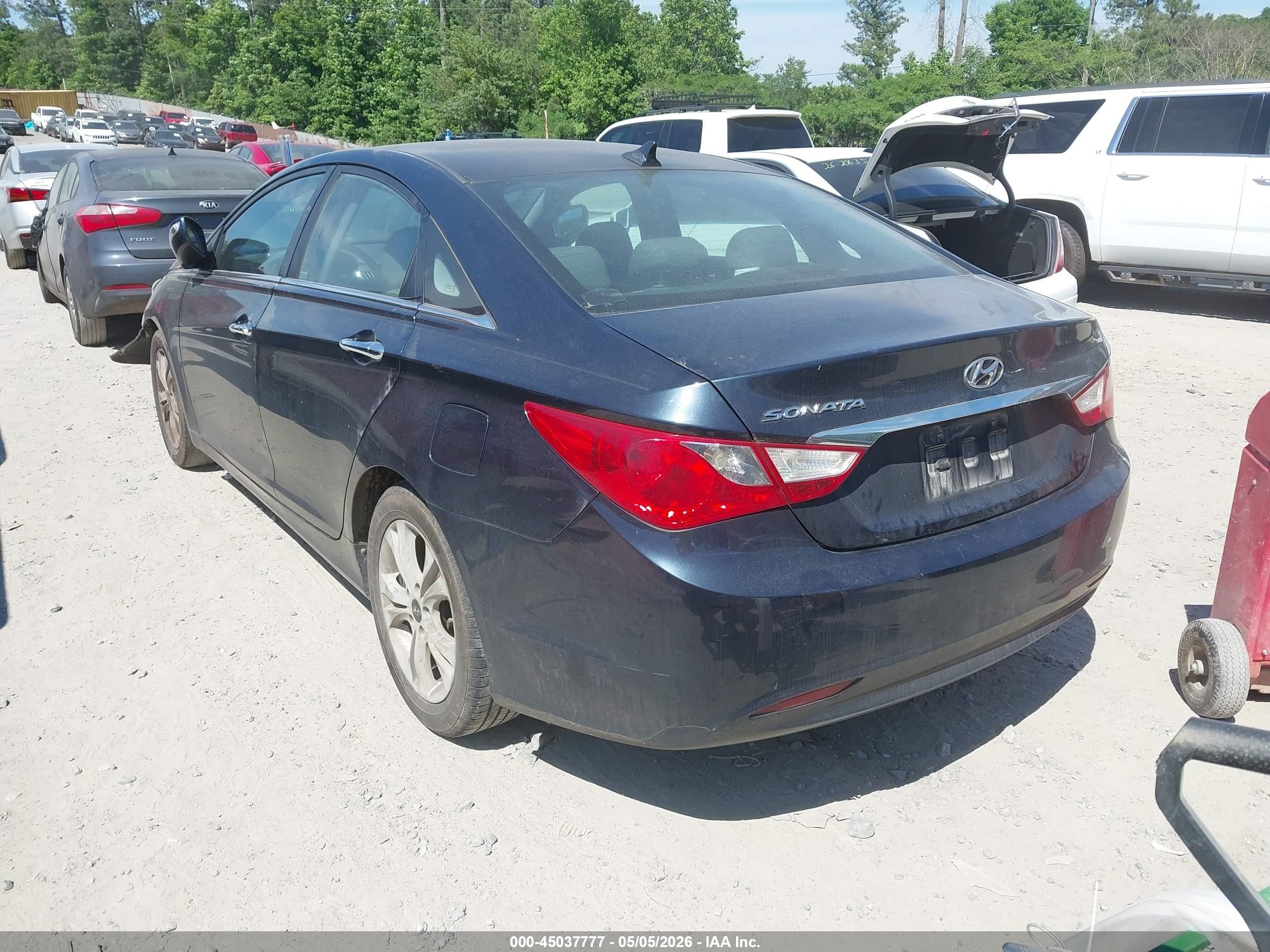 2011 Hyundai Sonata Limited Dark Blue vin: 5NPEC4AC7BH235255