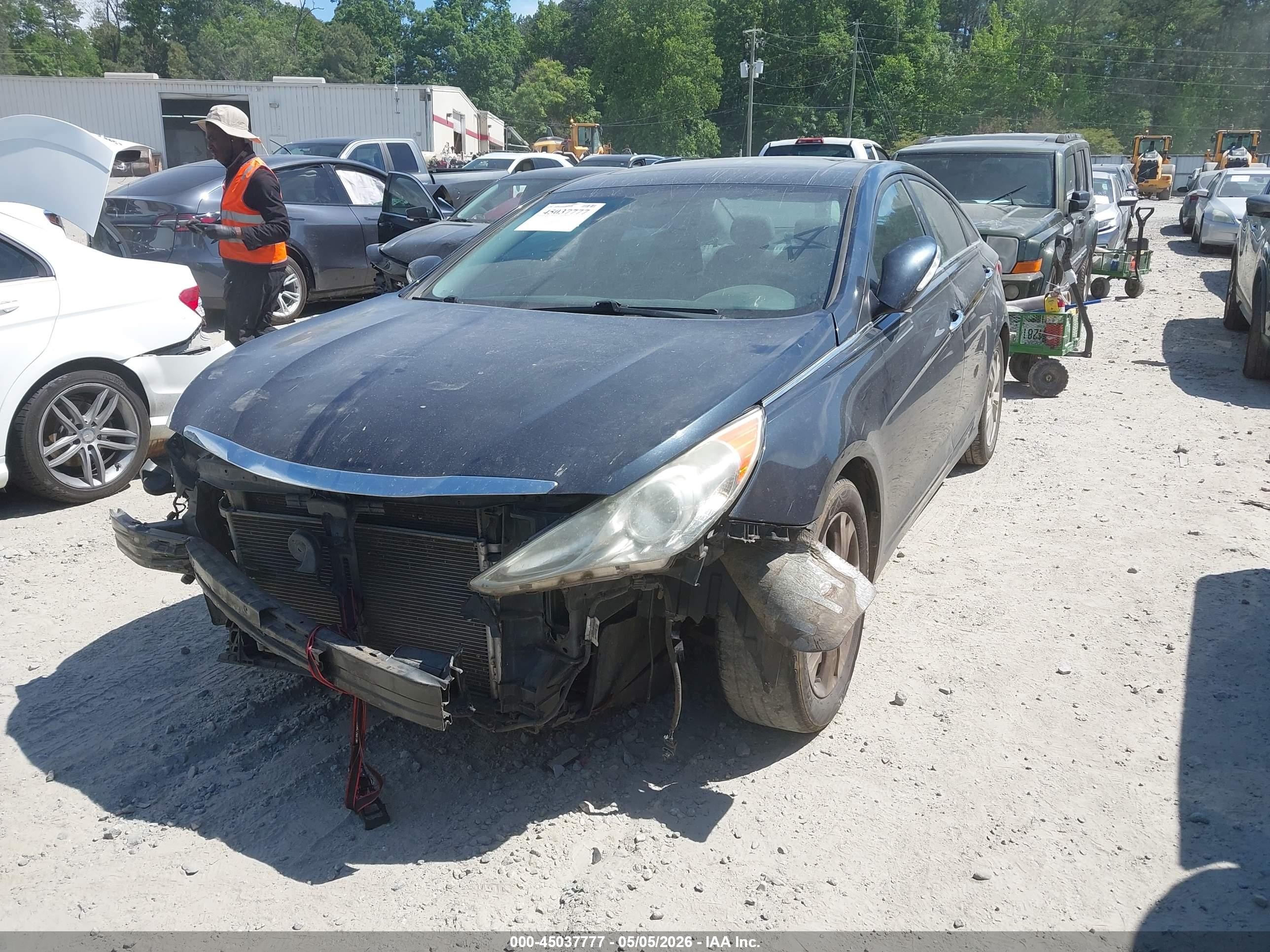 2011 Hyundai Sonata Limited Dark Blue vin: 5NPEC4AC7BH235255