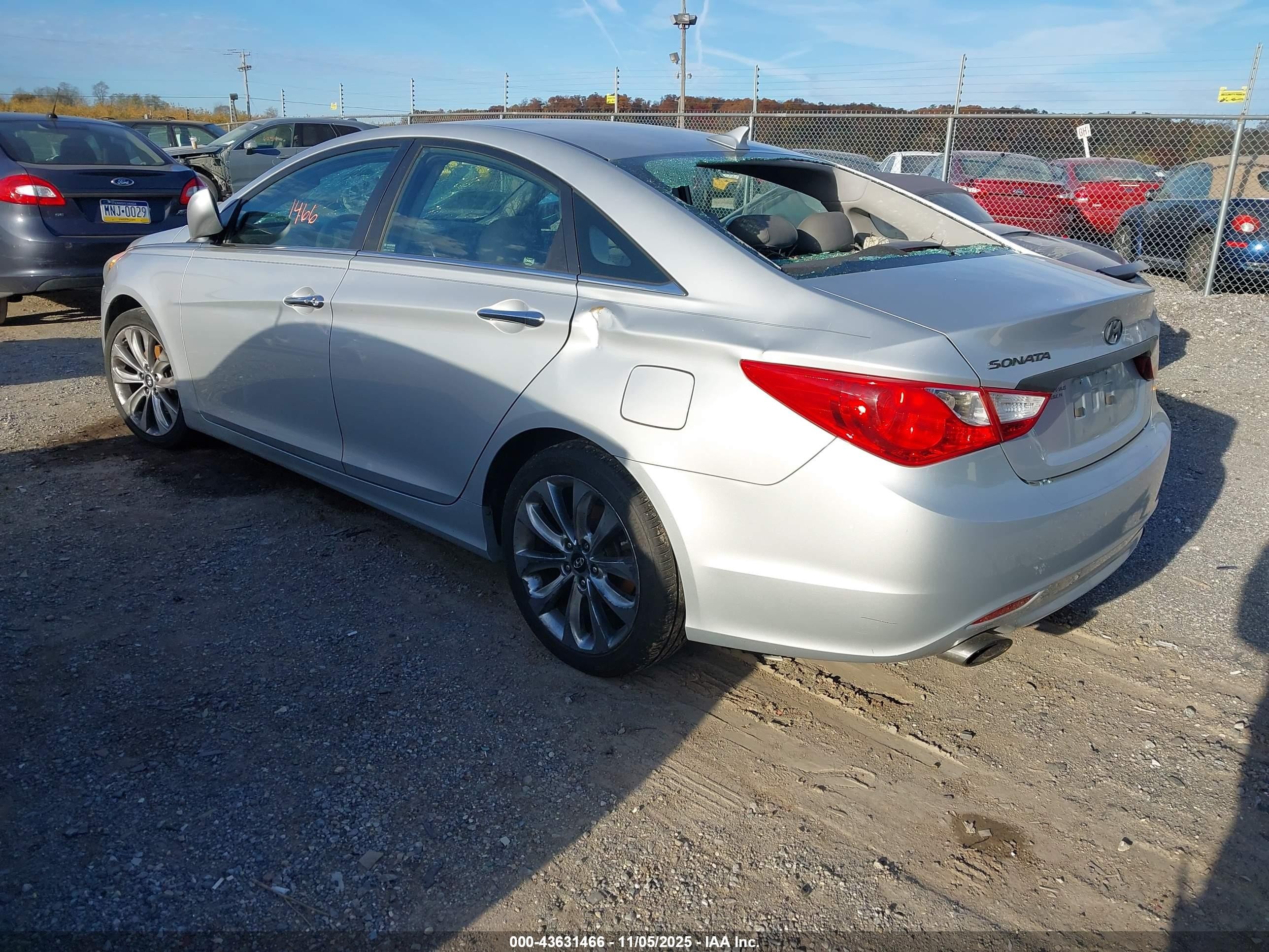 2011 Hyundai Sonata Se Silver vin: 5NPEC4AC7BH238513