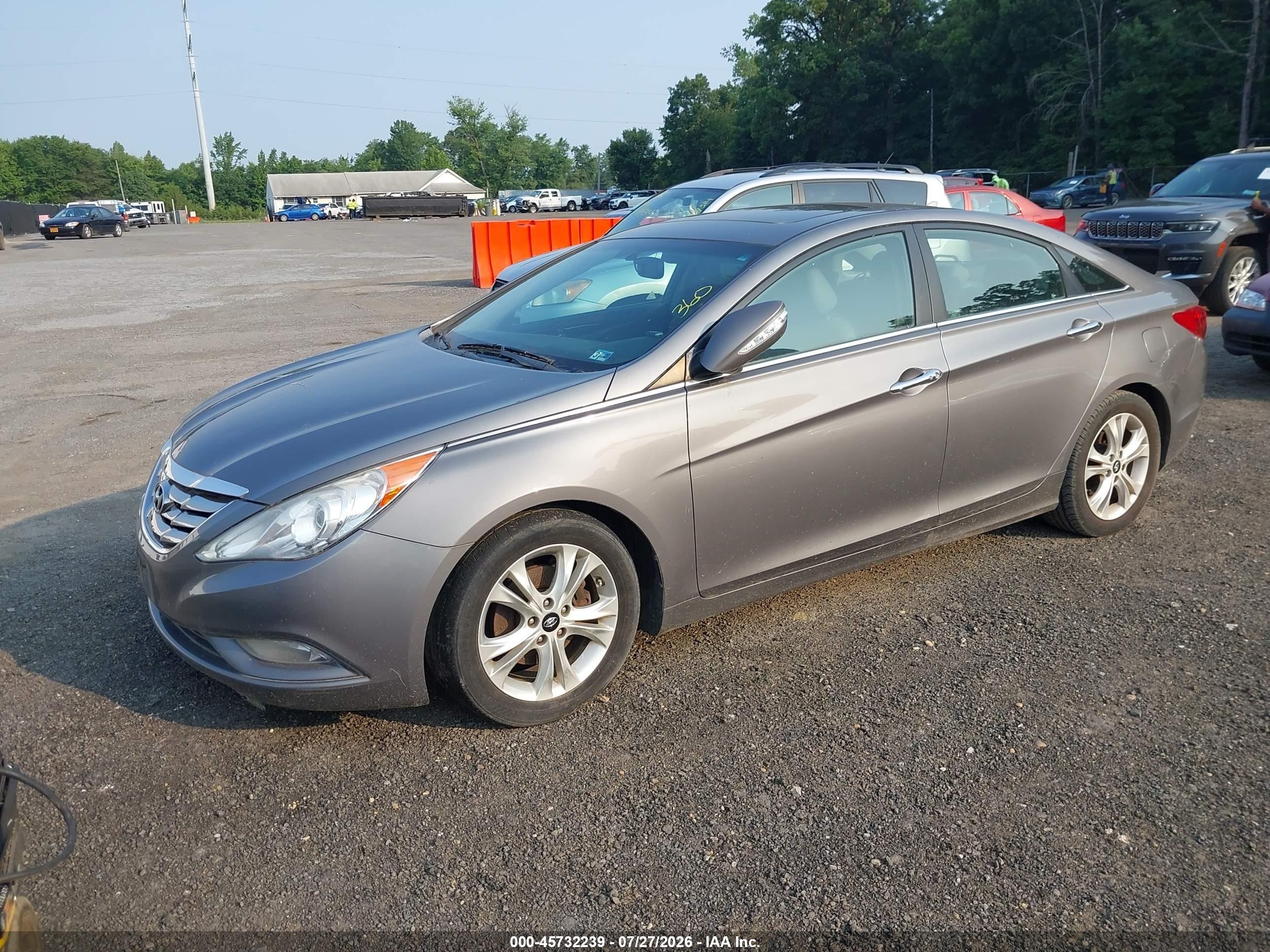 2011 Hyundai Sonata Limited Gray vin: 5NPEC4AC7BH254081