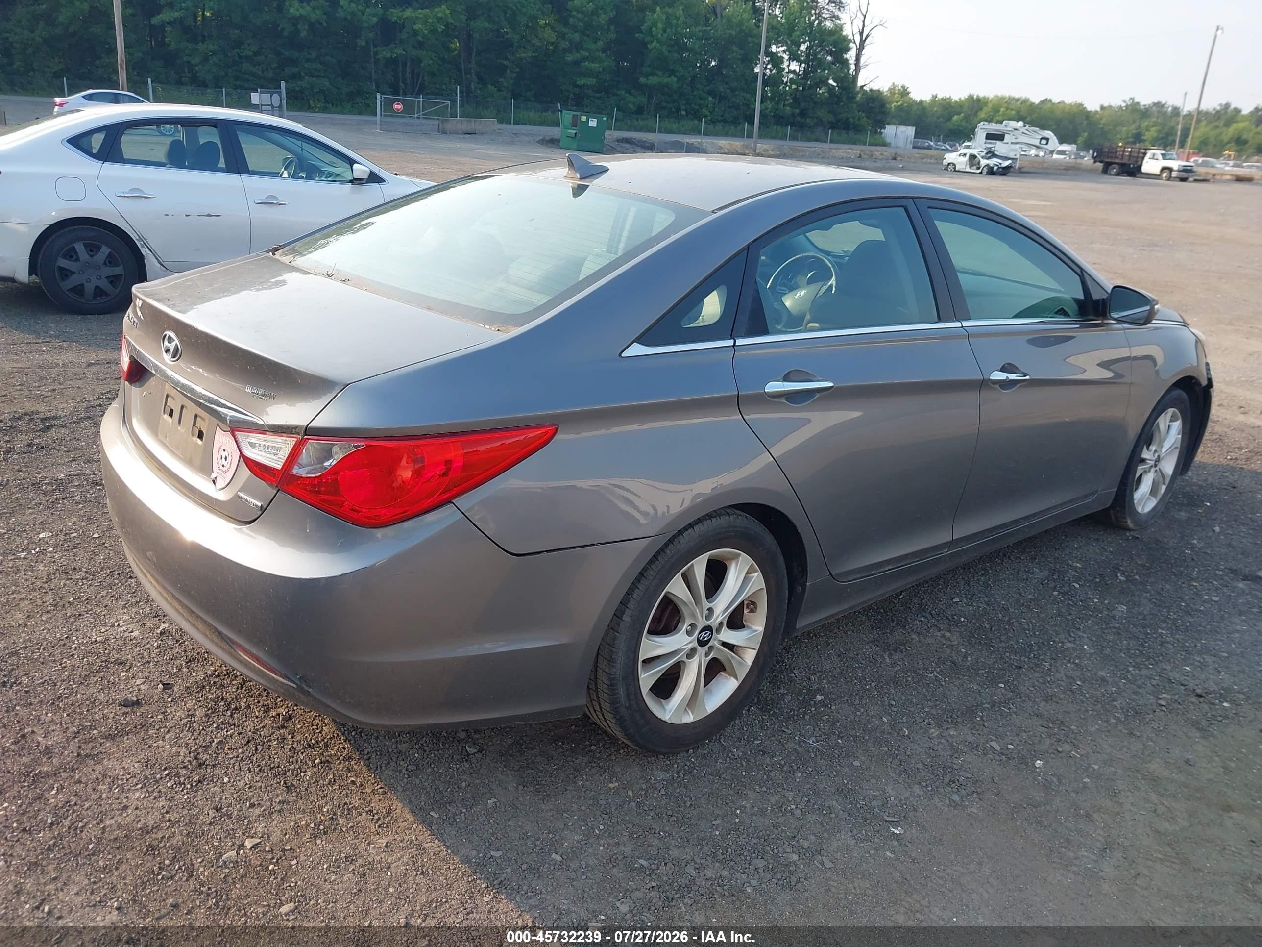 2011 Hyundai Sonata Limited Gray vin: 5NPEC4AC7BH254081