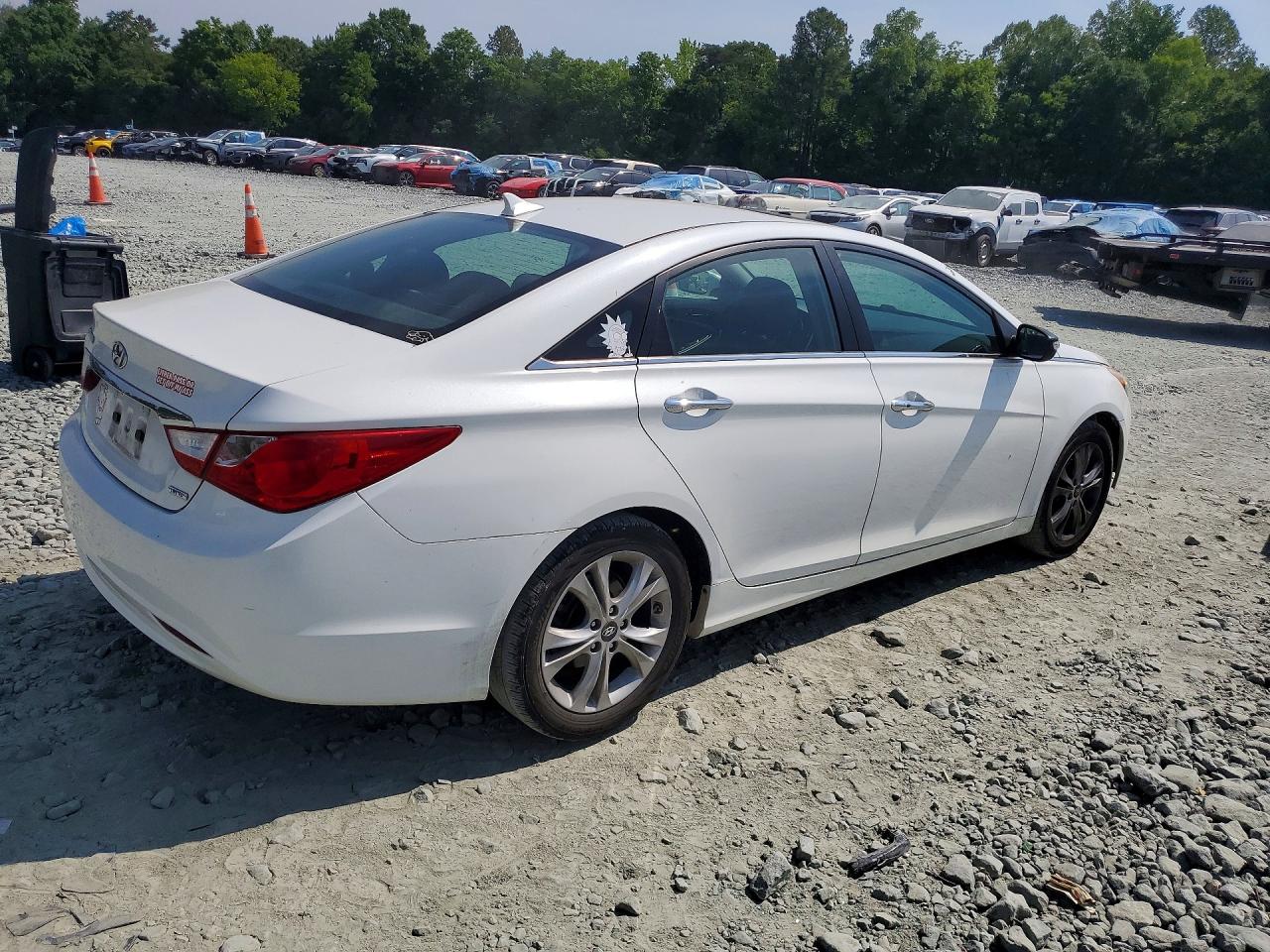 2011 Hyundai Sonata Limited White vin: 5NPEC4AC7BH276291