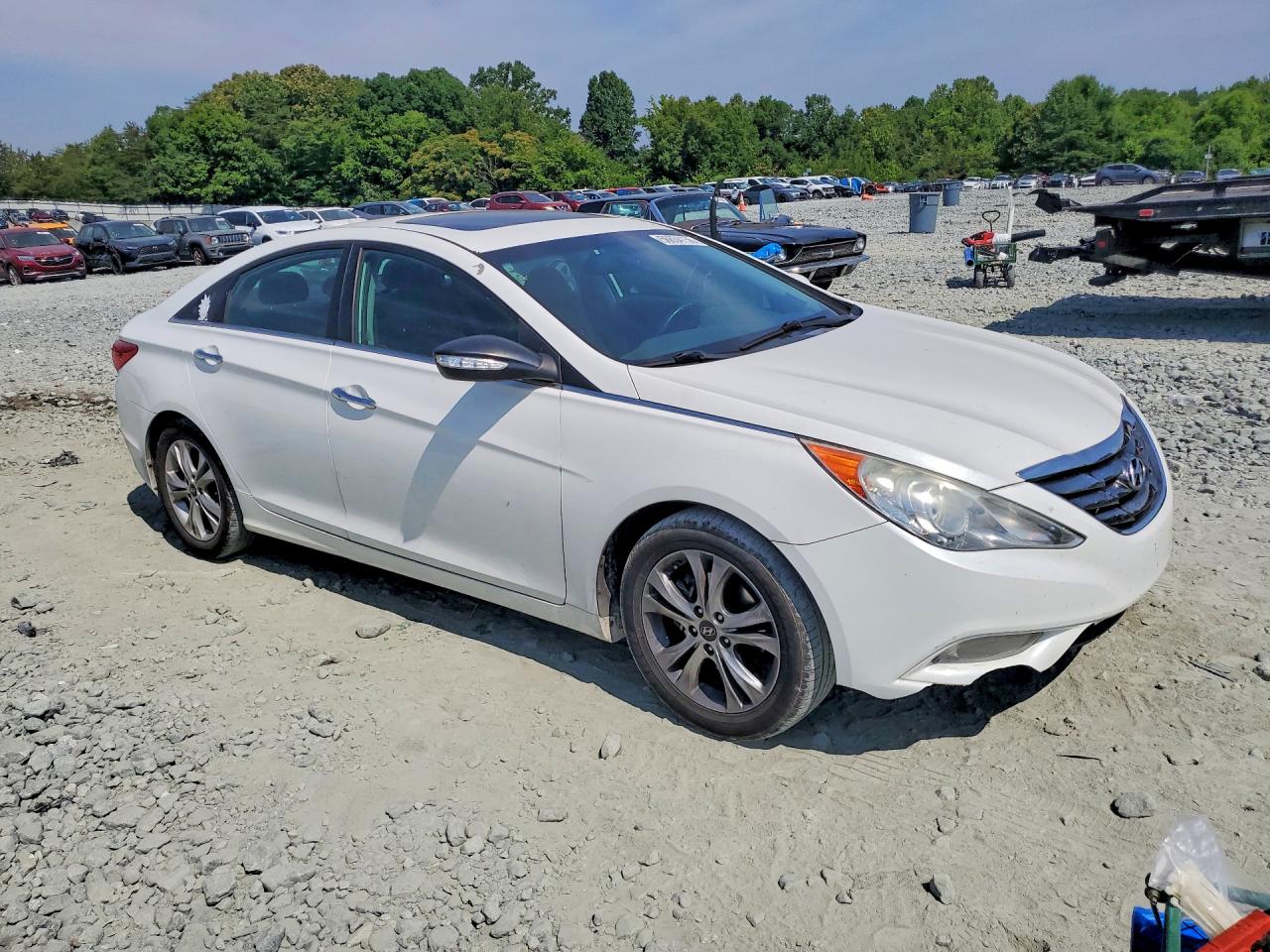 2011 Hyundai Sonata Limited White vin: 5NPEC4AC7BH276291
