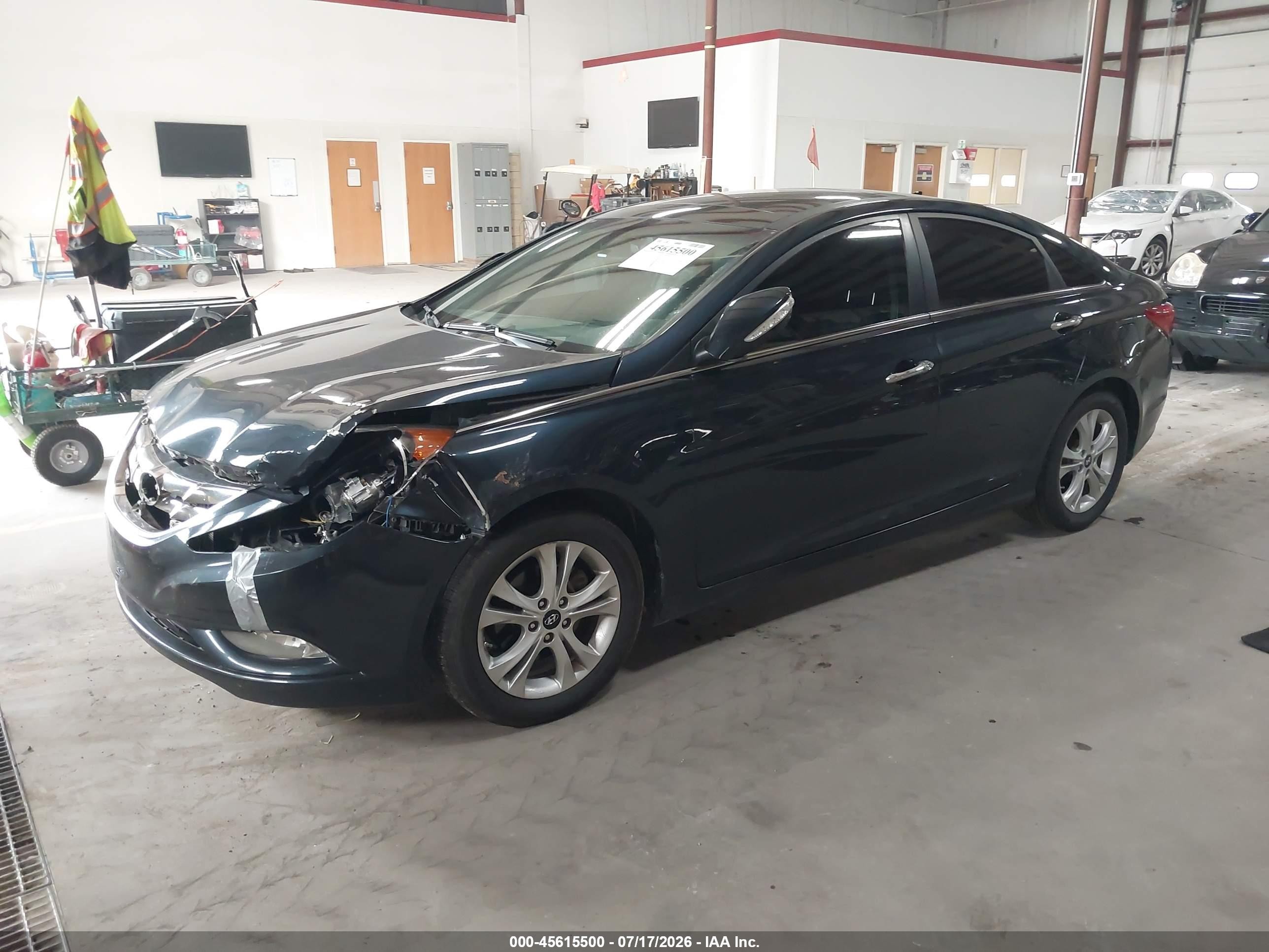 2012 Hyundai Sonata Limited Dark Blue vin: 5NPEC4AC7CH309369