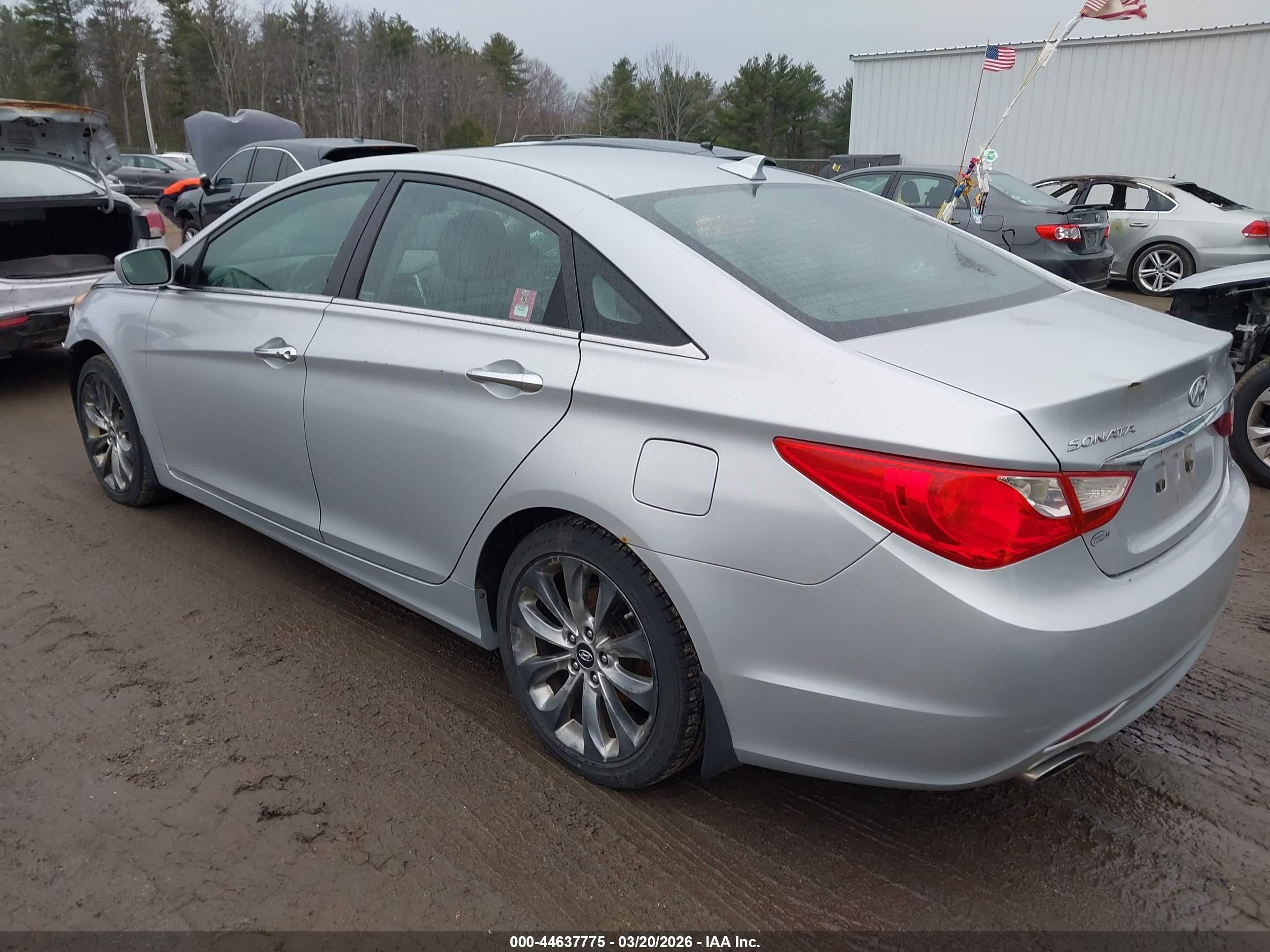2012 Hyundai Sonata Se Silver vin: 5NPEC4AC7CH328228