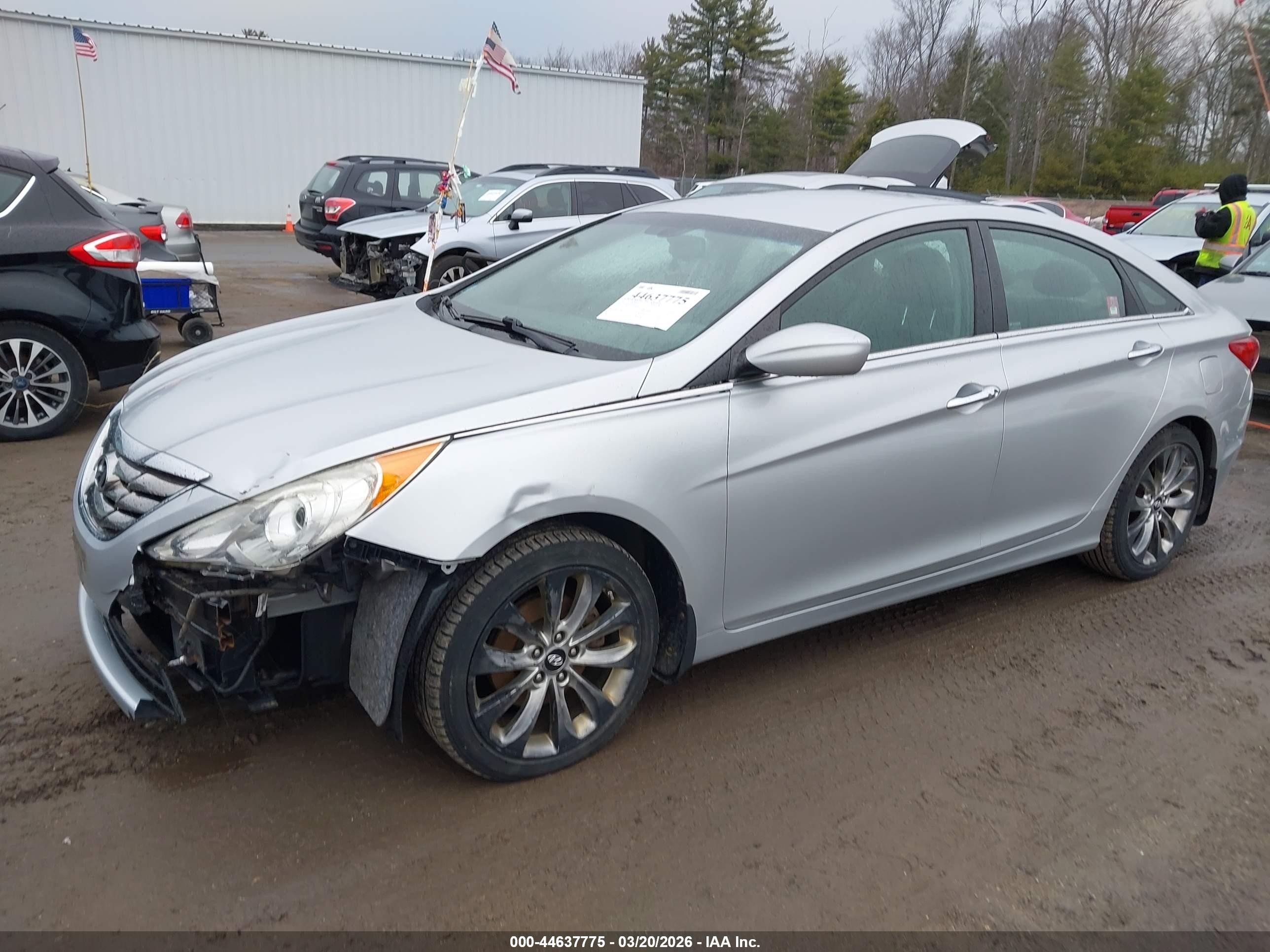 2012 Hyundai Sonata Se Silver vin: 5NPEC4AC7CH328228