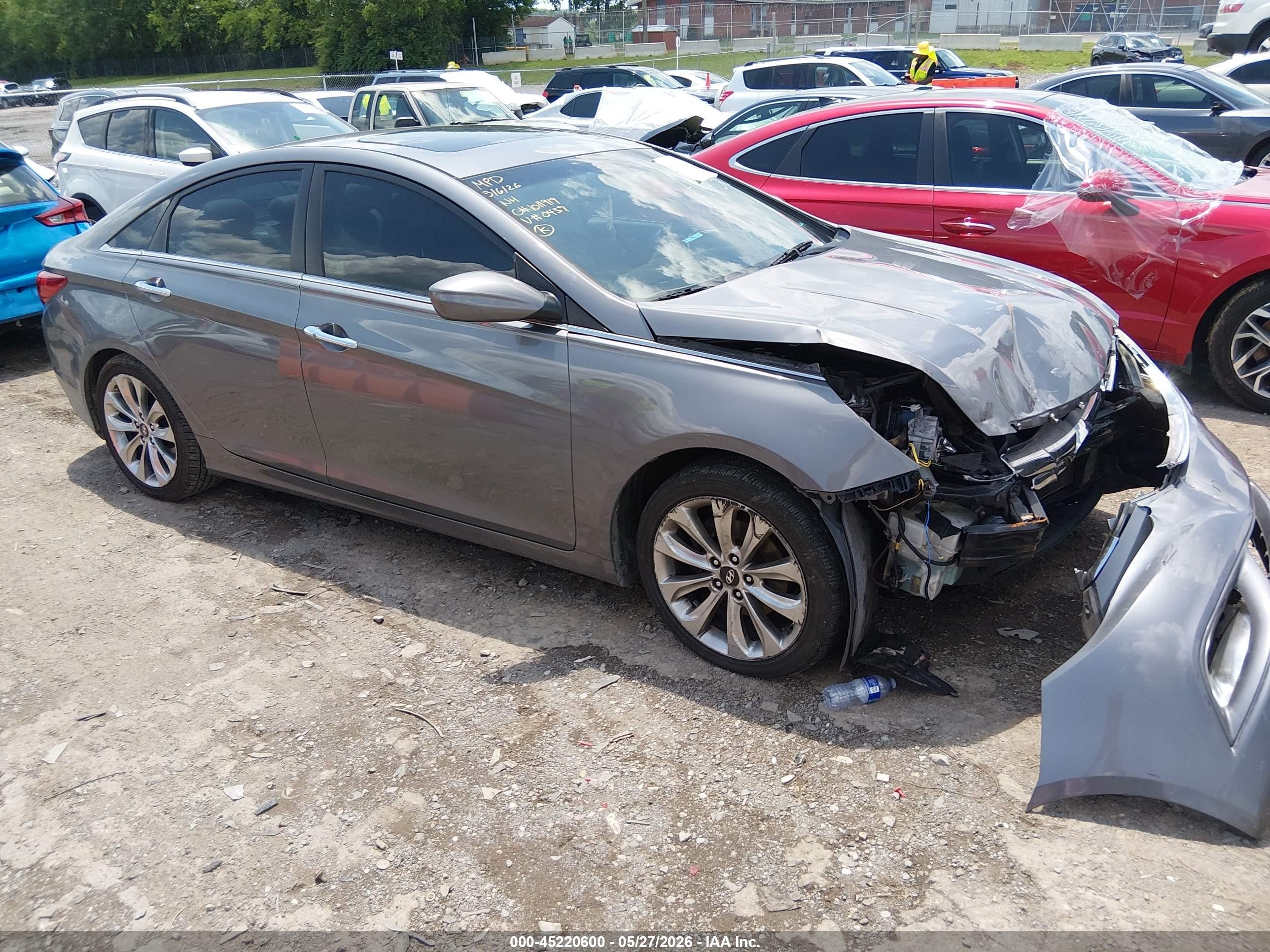 2012 Hyundai Sonata Se Серый vin: 5NPEC4AC7CH350438