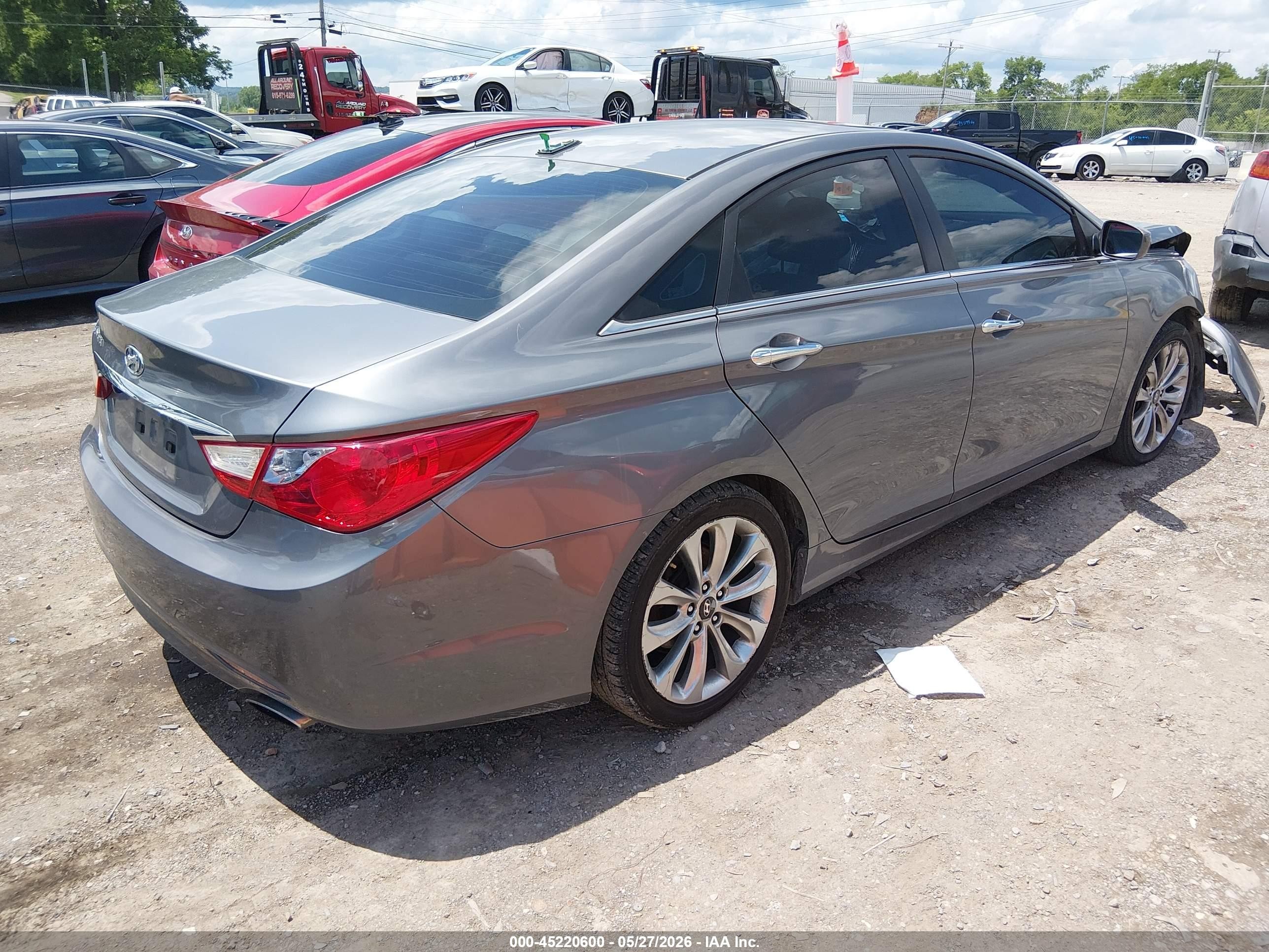 2012 Hyundai Sonata Se Серый vin: 5NPEC4AC7CH350438