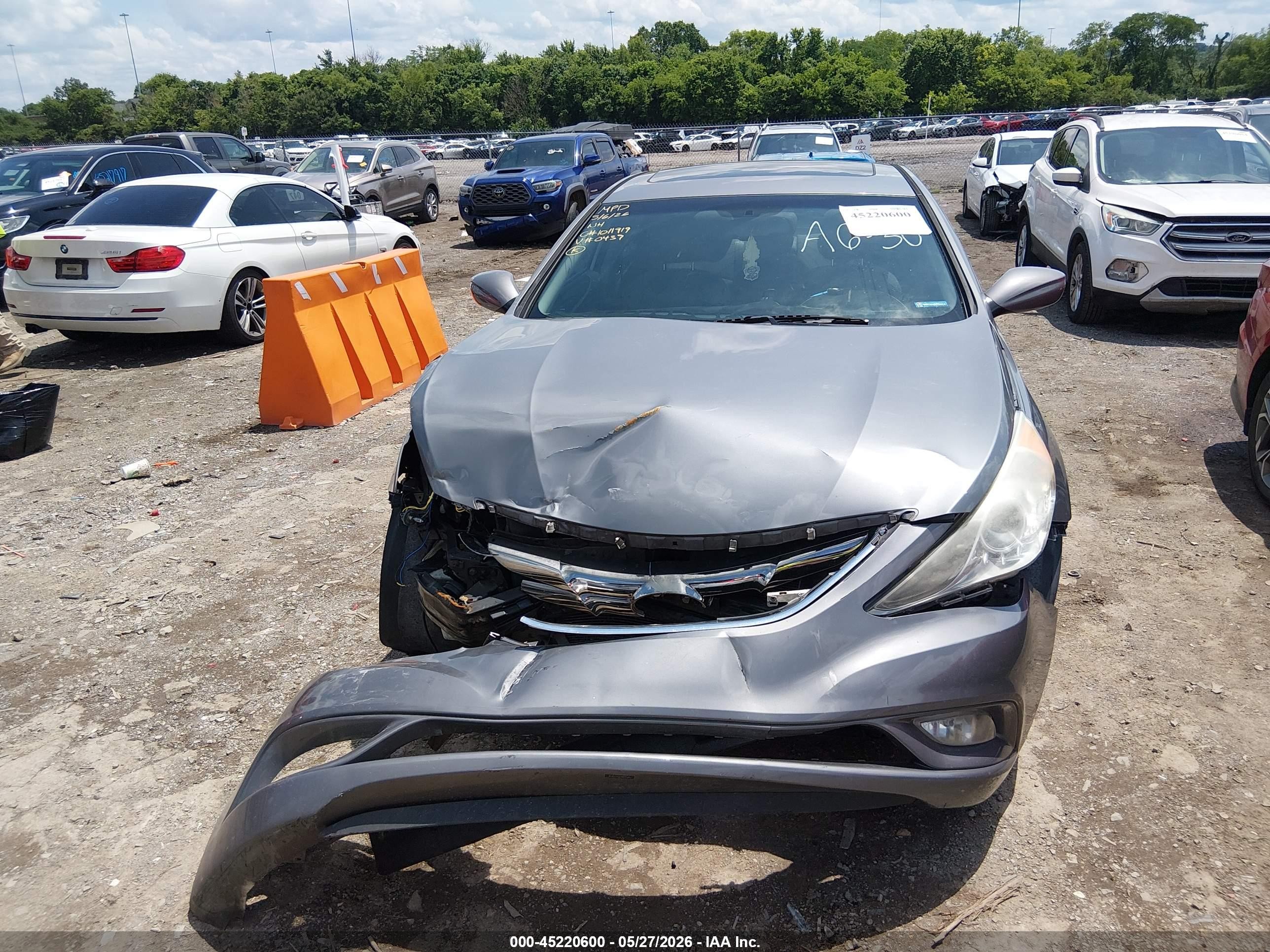 2012 Hyundai Sonata Se Серый vin: 5NPEC4AC7CH350438