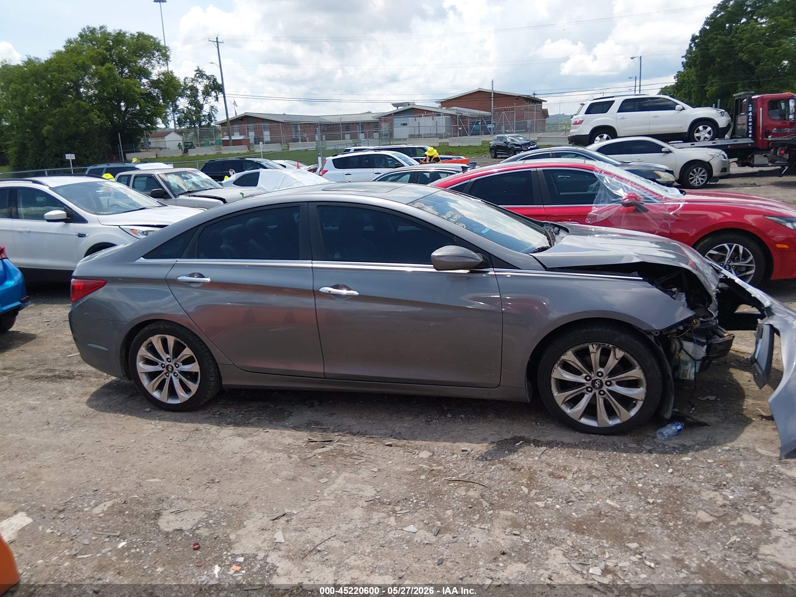 2012 Hyundai Sonata Se Серый vin: 5NPEC4AC7CH350438