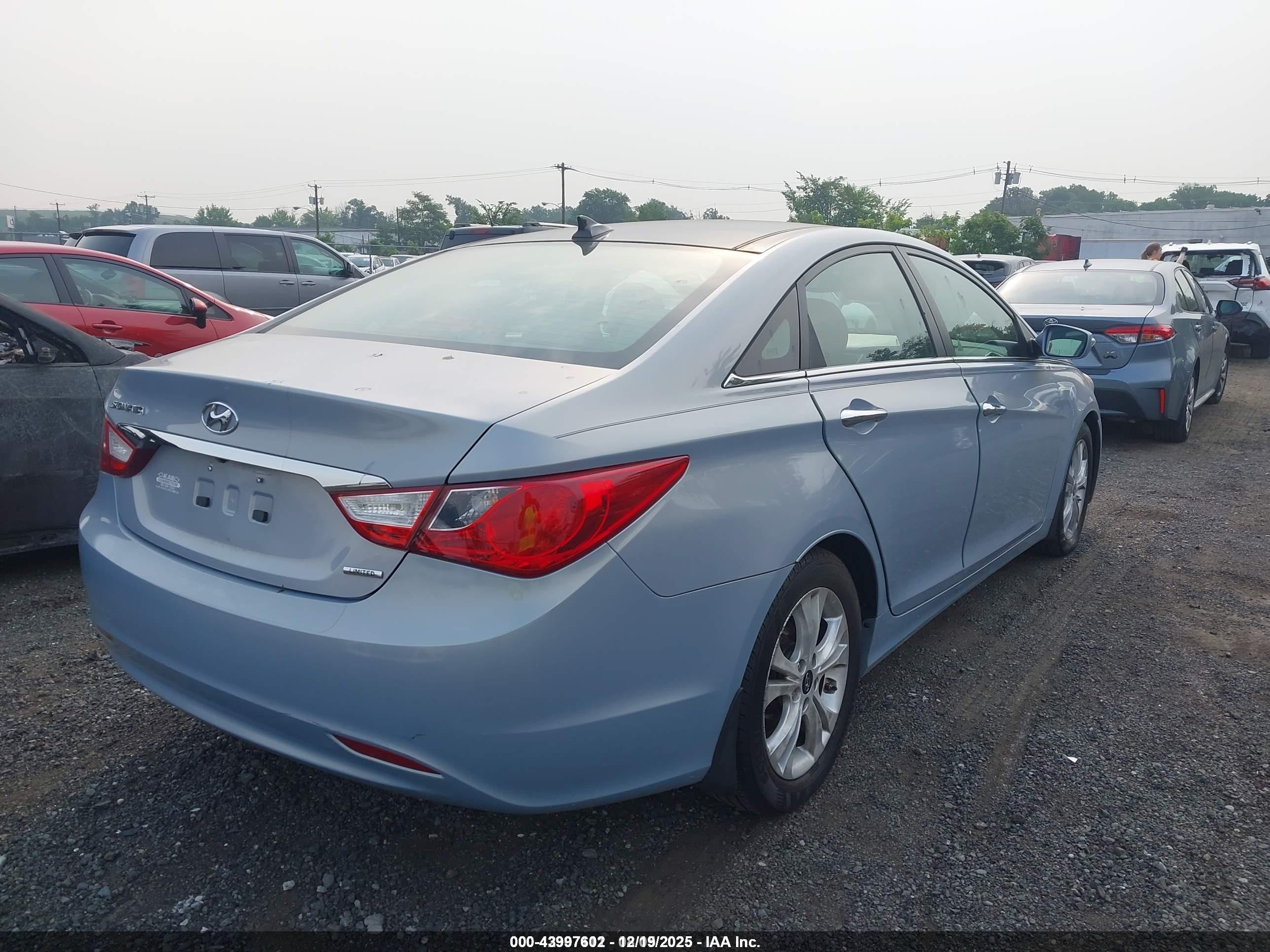 2012 Hyundai Sonata Limited Blue vin: 5NPEC4AC7CH409990