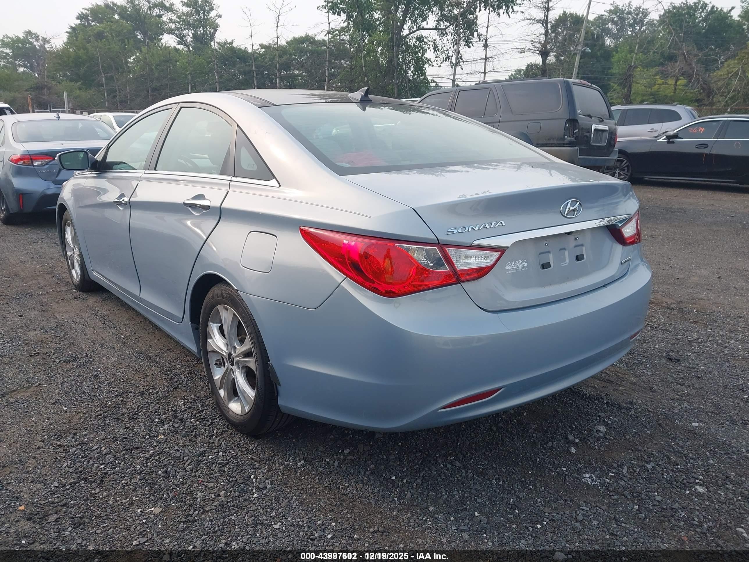 2012 Hyundai Sonata Limited Blue vin: 5NPEC4AC7CH409990