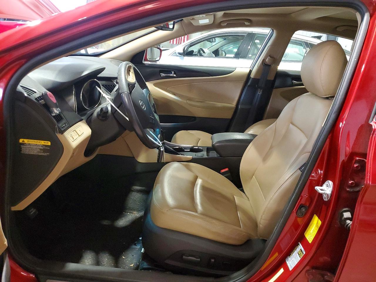 2012 Hyundai Sonata Limited Red vin: 5NPEC4AC7CH427275