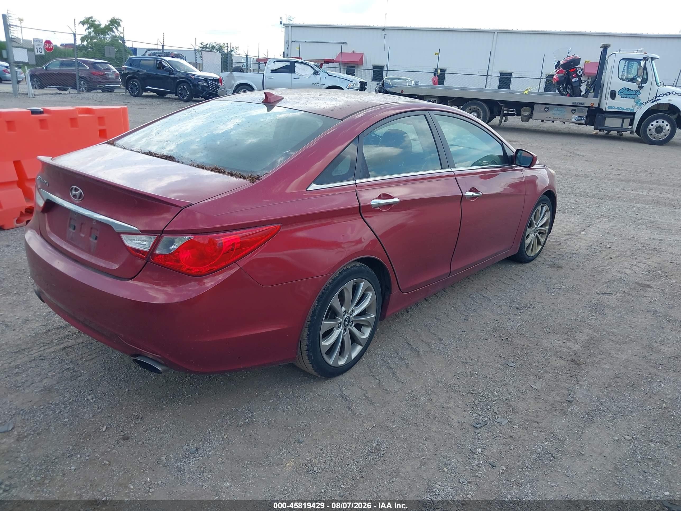 2012 Hyundai Sonata Se Red vin: 5NPEC4AC7CH430421