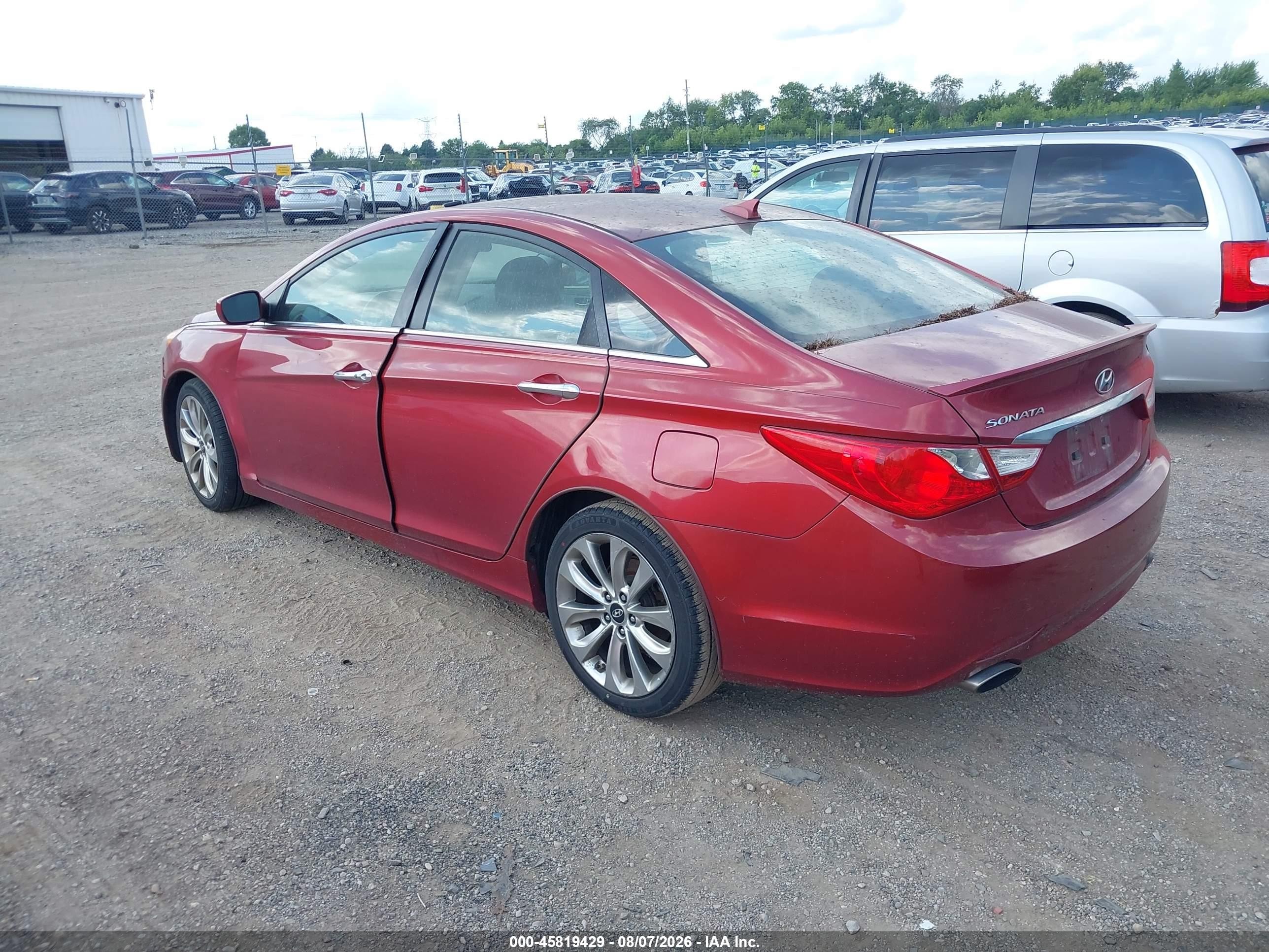 2012 Hyundai Sonata Se Red vin: 5NPEC4AC7CH430421