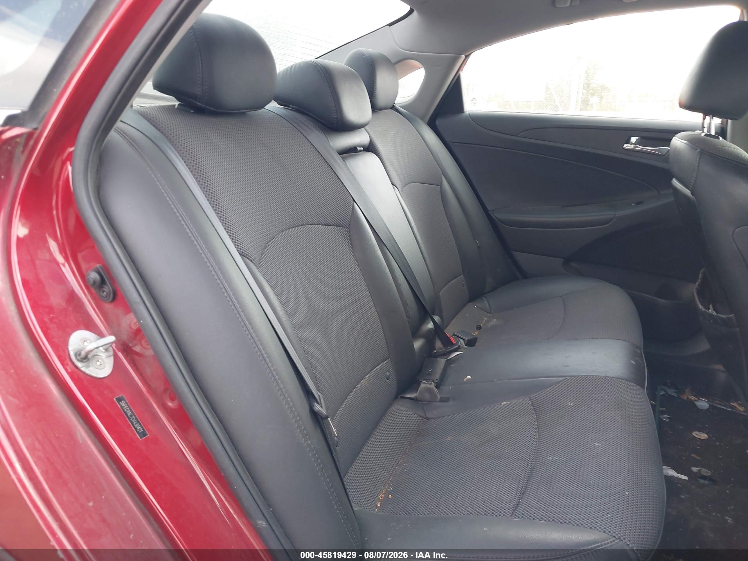 2012 Hyundai Sonata Se Red vin: 5NPEC4AC7CH430421