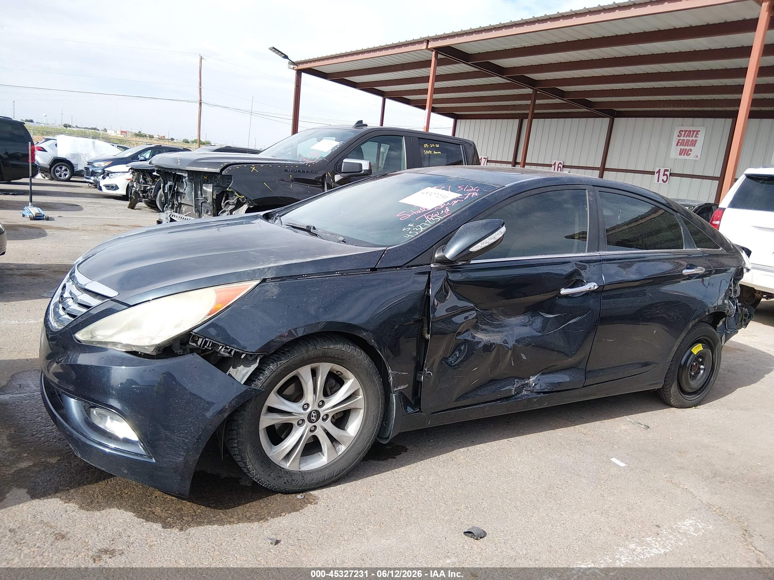 2013 Hyundai Sonata Limited Dark Blue vin: 5NPEC4AC7DH591465