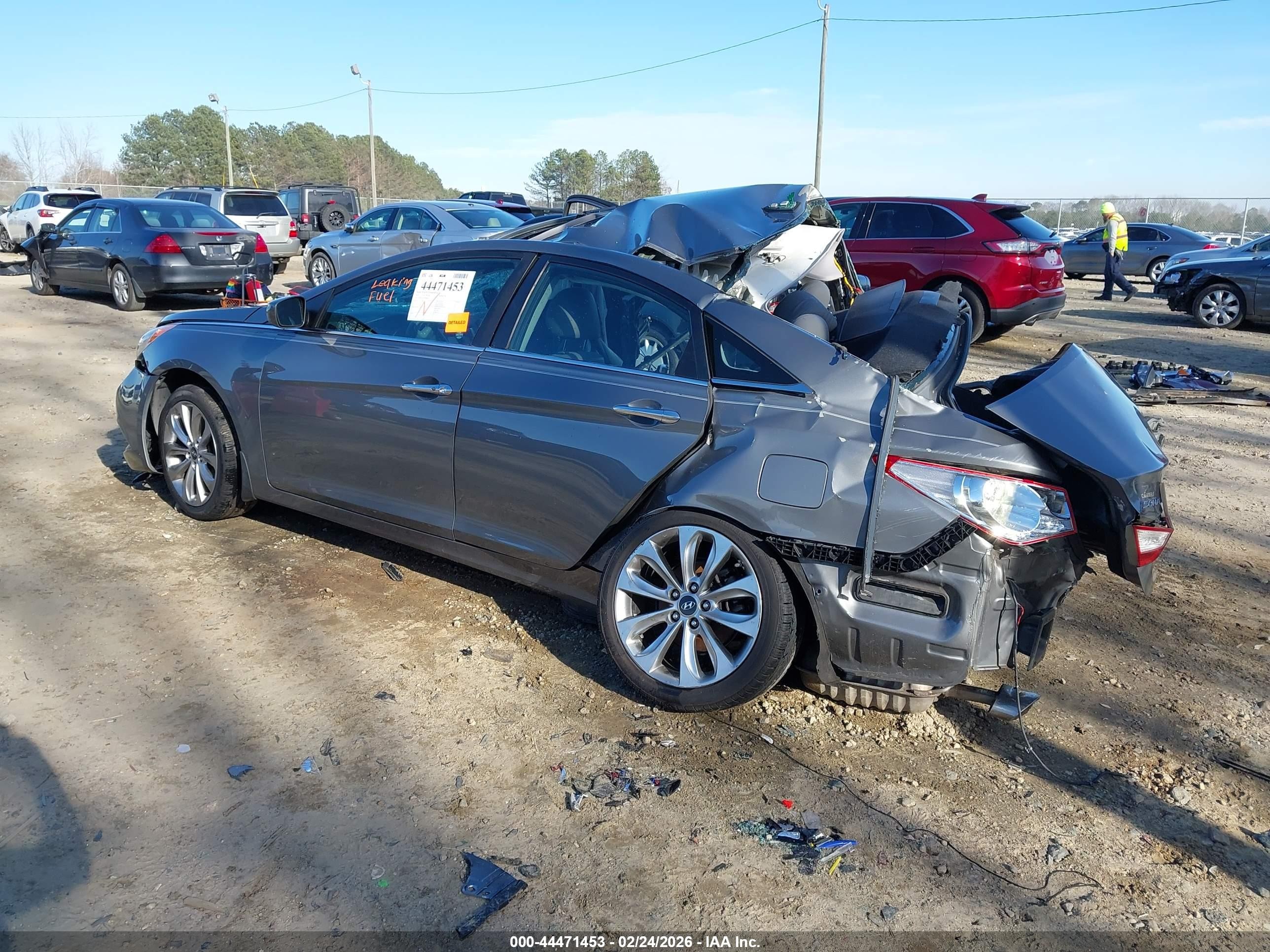 2013 Hyundai Sonata Se Gray vin: 5NPEC4AC7DH607633