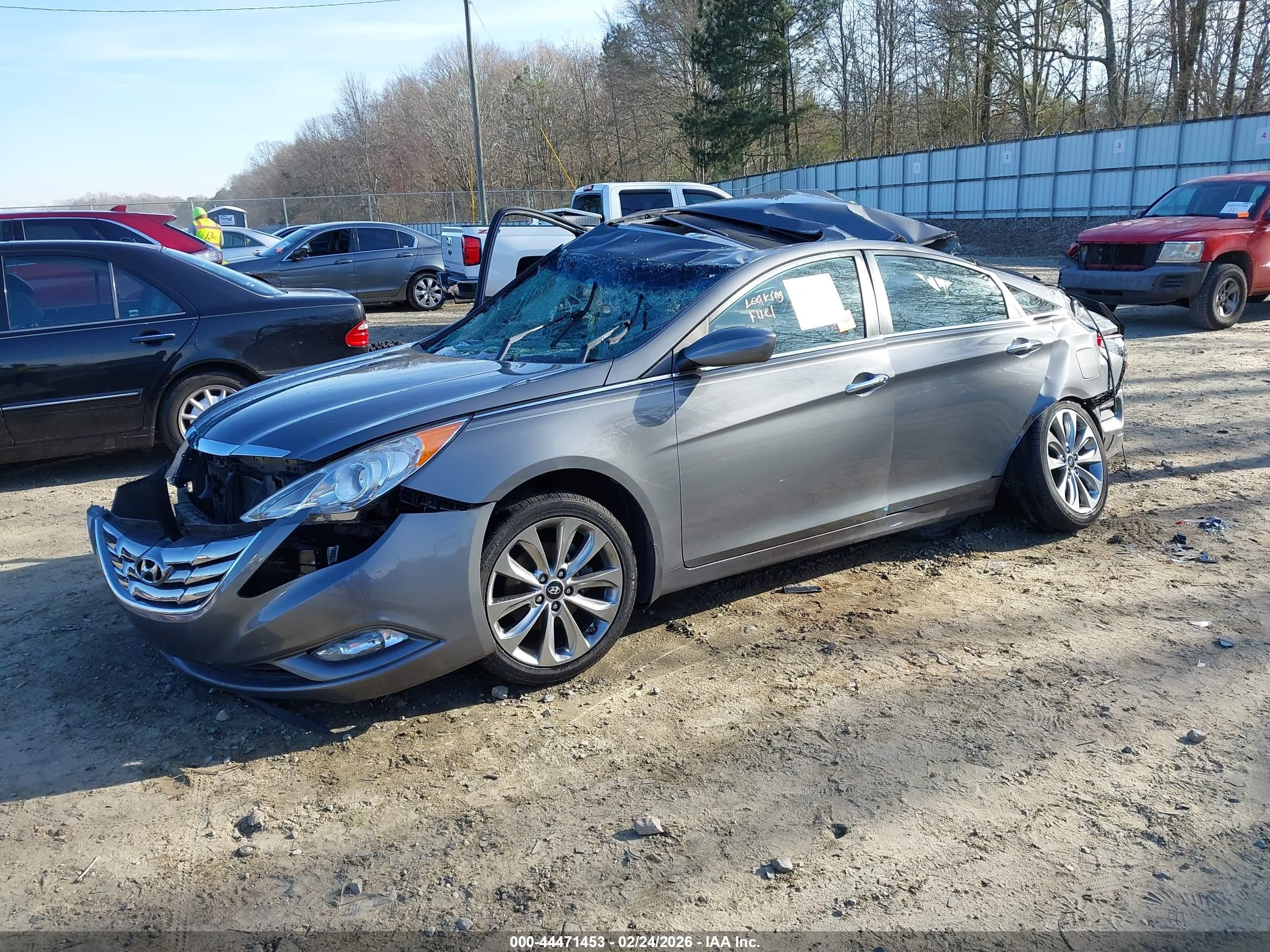 2013 Hyundai Sonata Se Gray vin: 5NPEC4AC7DH607633