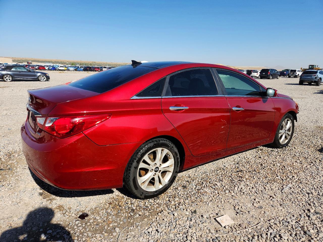 2013 Hyundai Sonata Limited Burgundy vin: 5NPEC4AC7DH624173