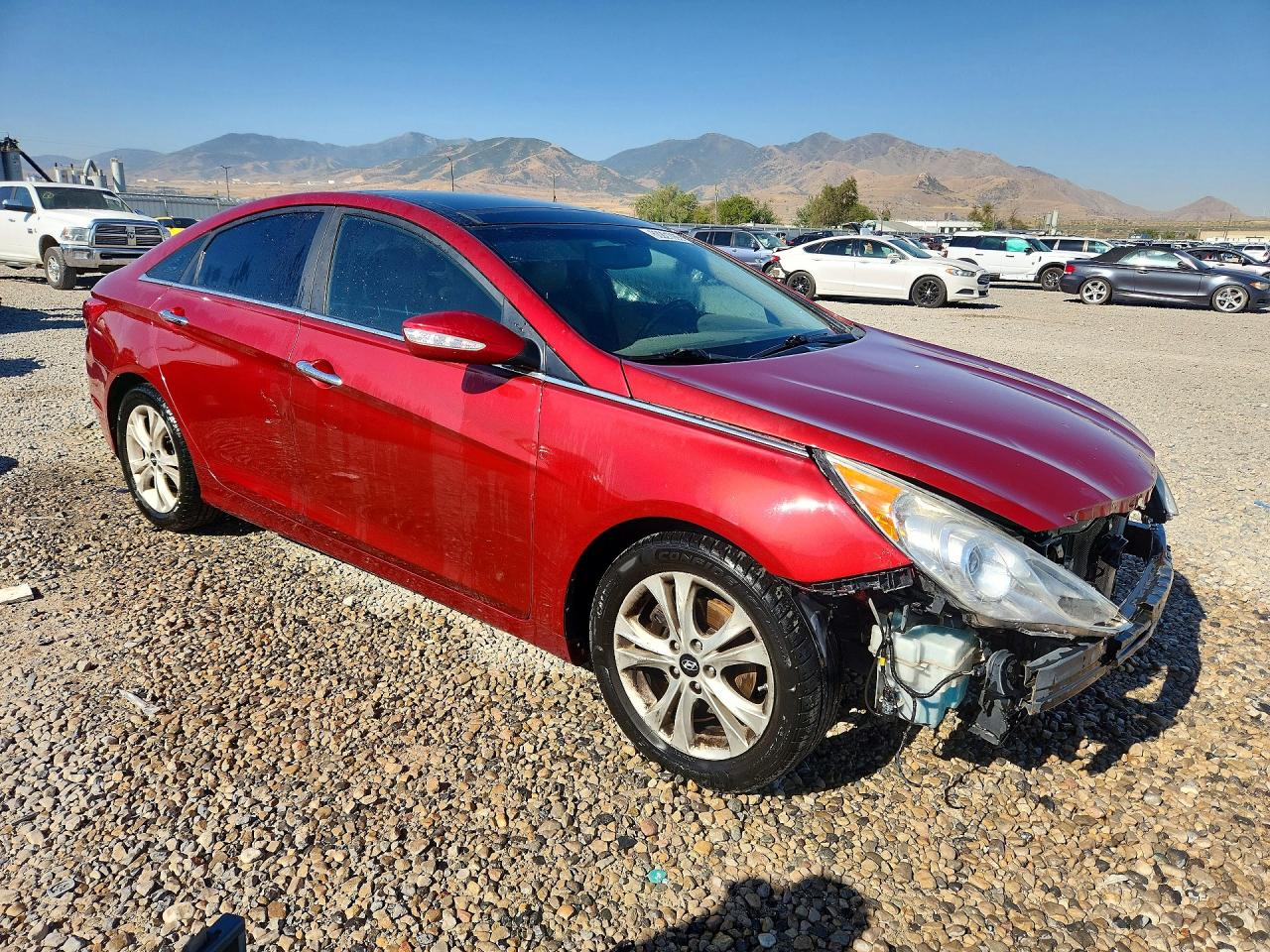 2013 Hyundai Sonata Limited Burgundy vin: 5NPEC4AC7DH624173