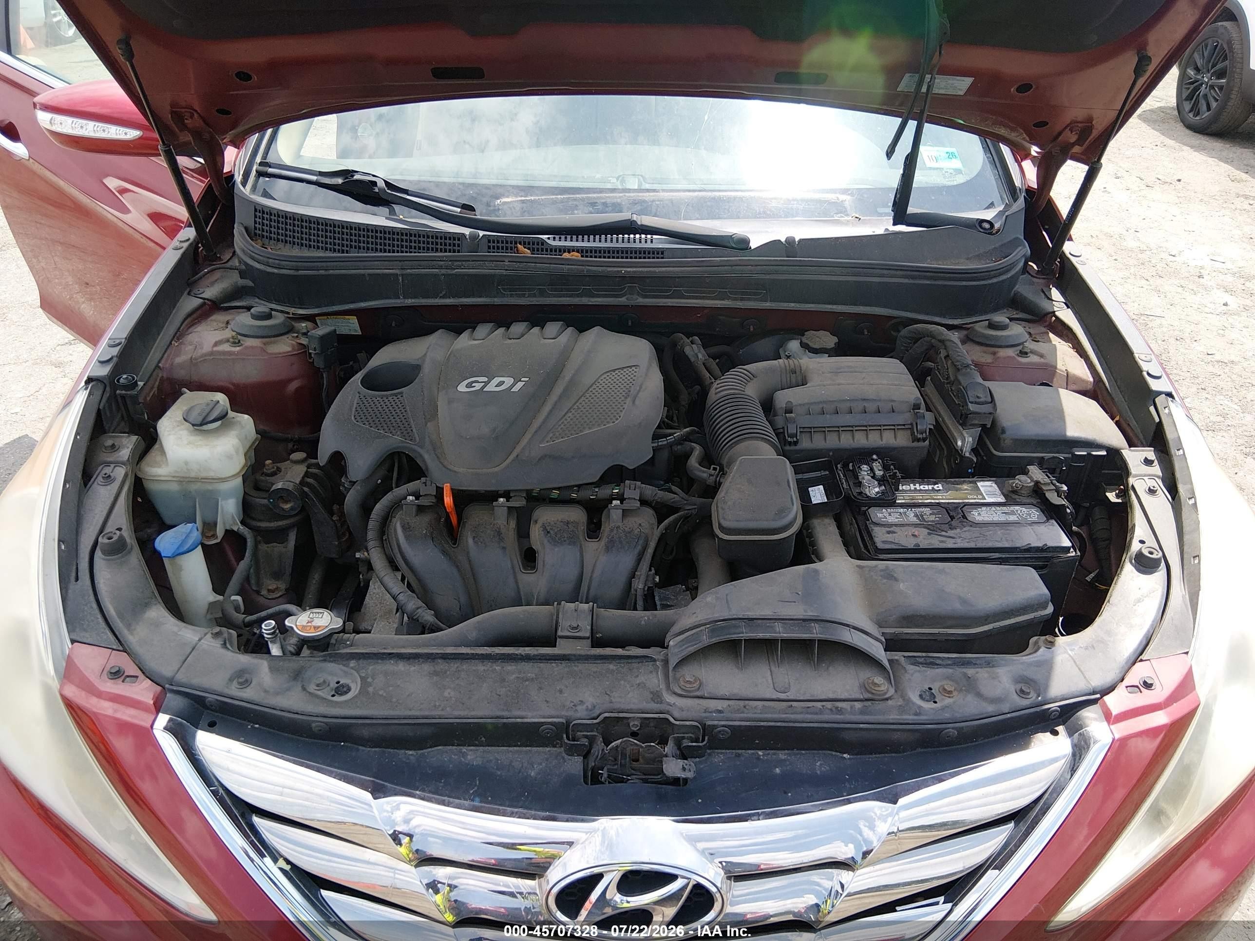 2013 Hyundai Sonata Limited Красный vin: 5NPEC4AC7DH642950