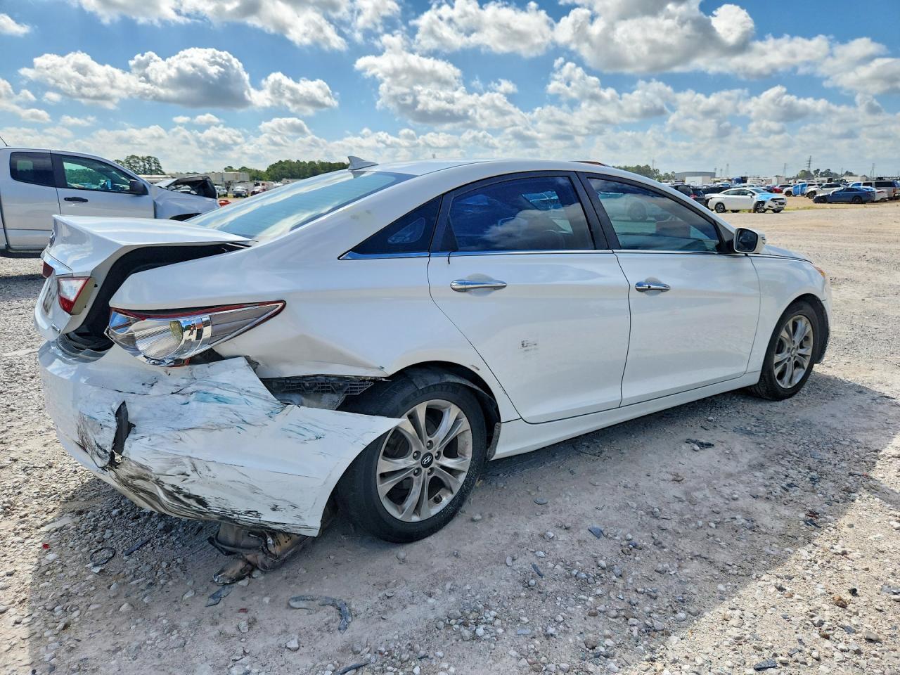 2013 Hyundai Sonata Limited White vin: 5NPEC4AC7DH679691