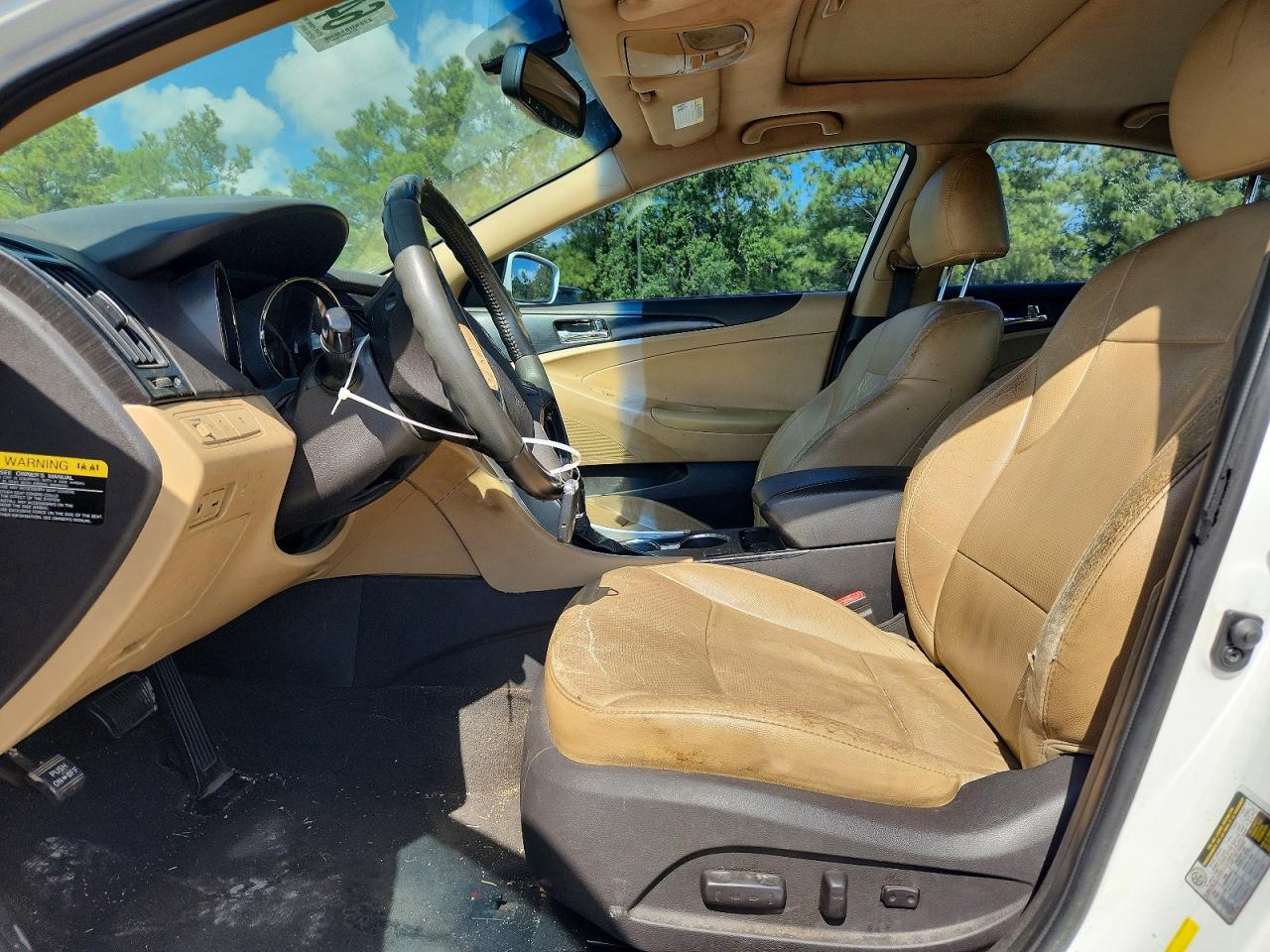 2013 Hyundai Sonata Limited White vin: 5NPEC4AC7DH679691