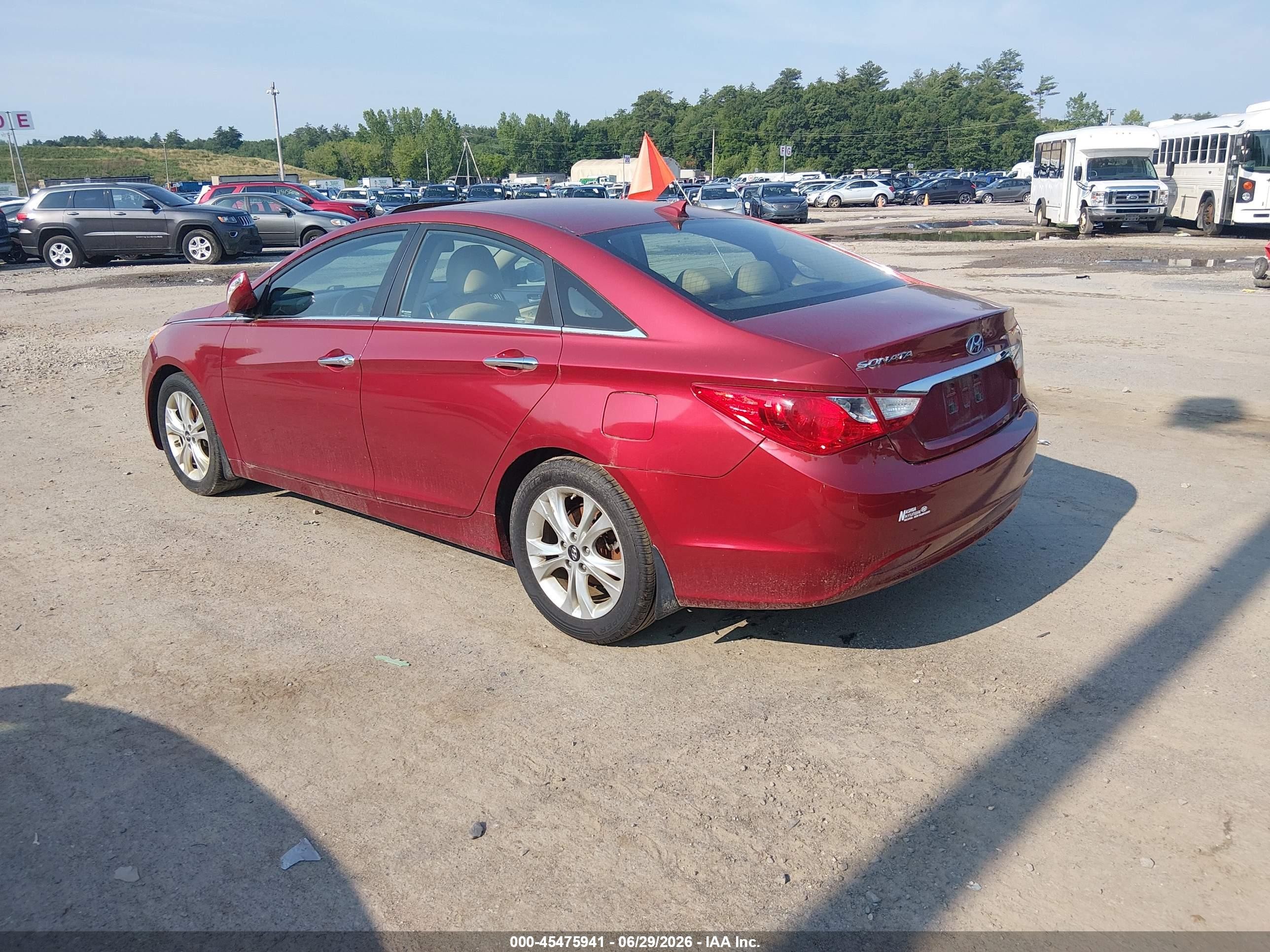 2013 Hyundai Sonata Limited Red vin: 5NPEC4AC7DH686446