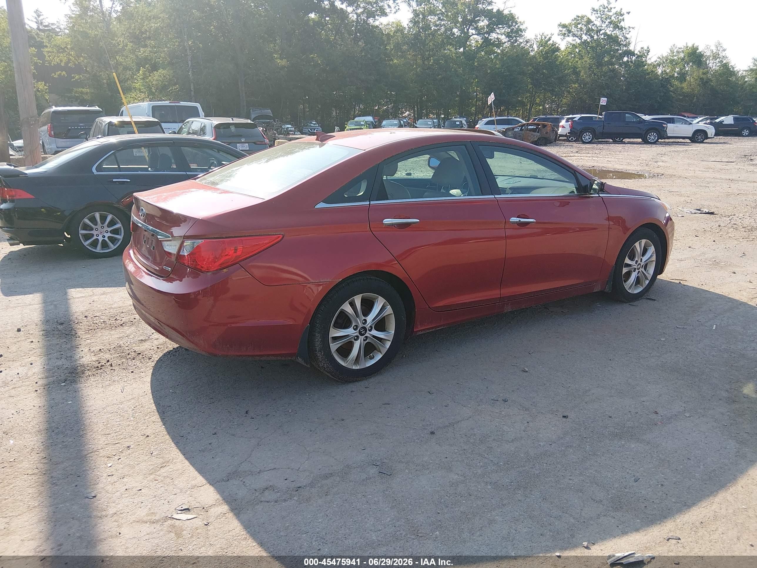2013 Hyundai Sonata Limited Red vin: 5NPEC4AC7DH686446