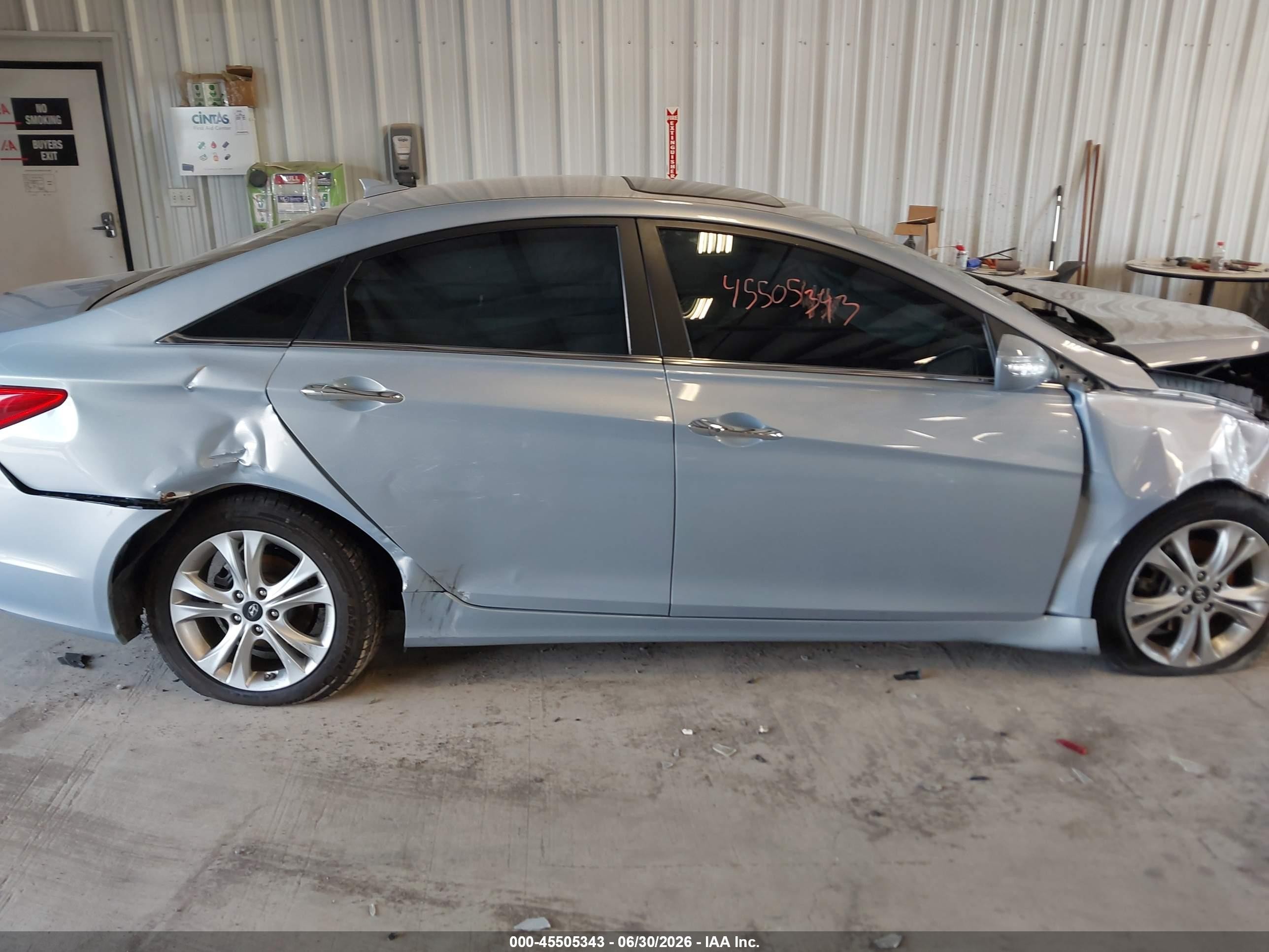 2013 Hyundai Sonata Limited Light Blue vin: 5NPEC4AC7DH715914
