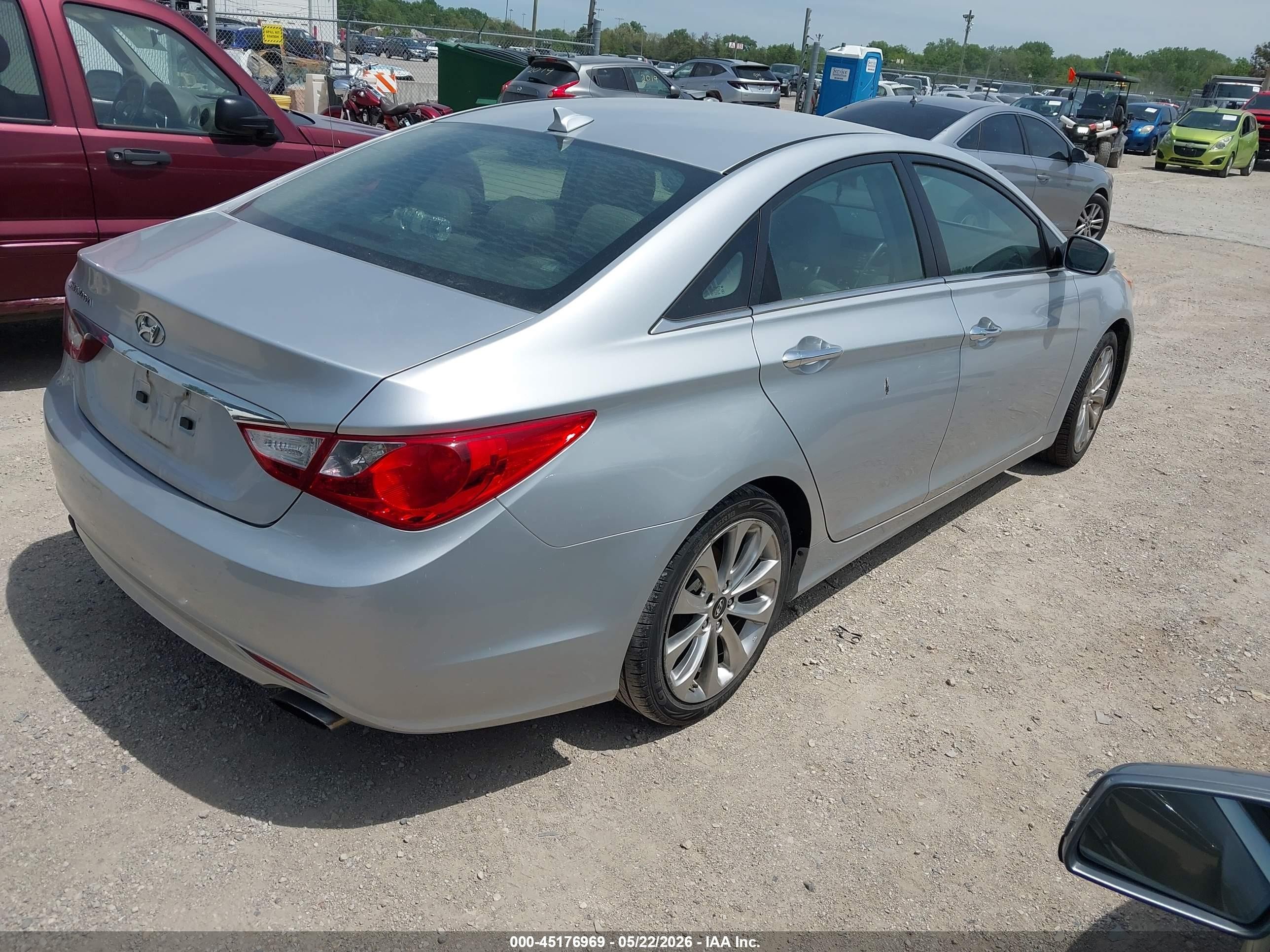 2013 Hyundai Sonata Se Silver vin: 5NPEC4AC7DH782450