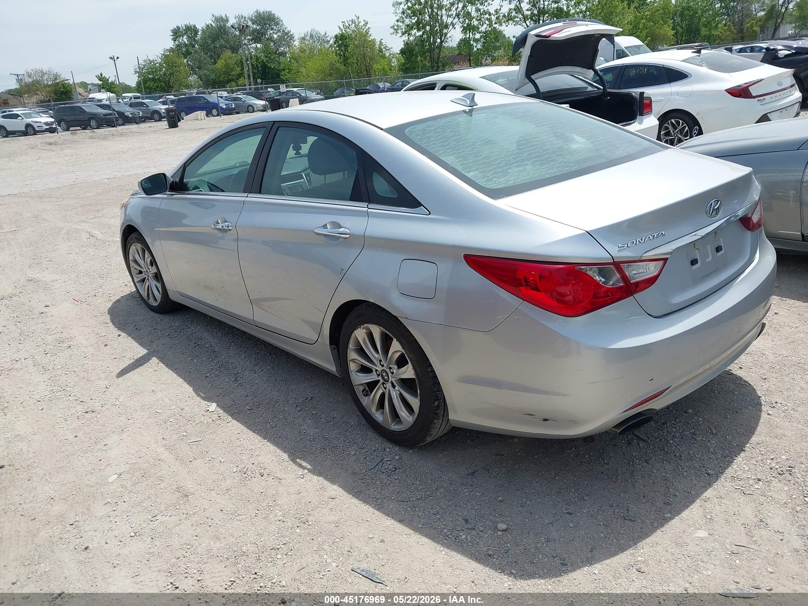 2013 Hyundai Sonata Se Silver vin: 5NPEC4AC7DH782450