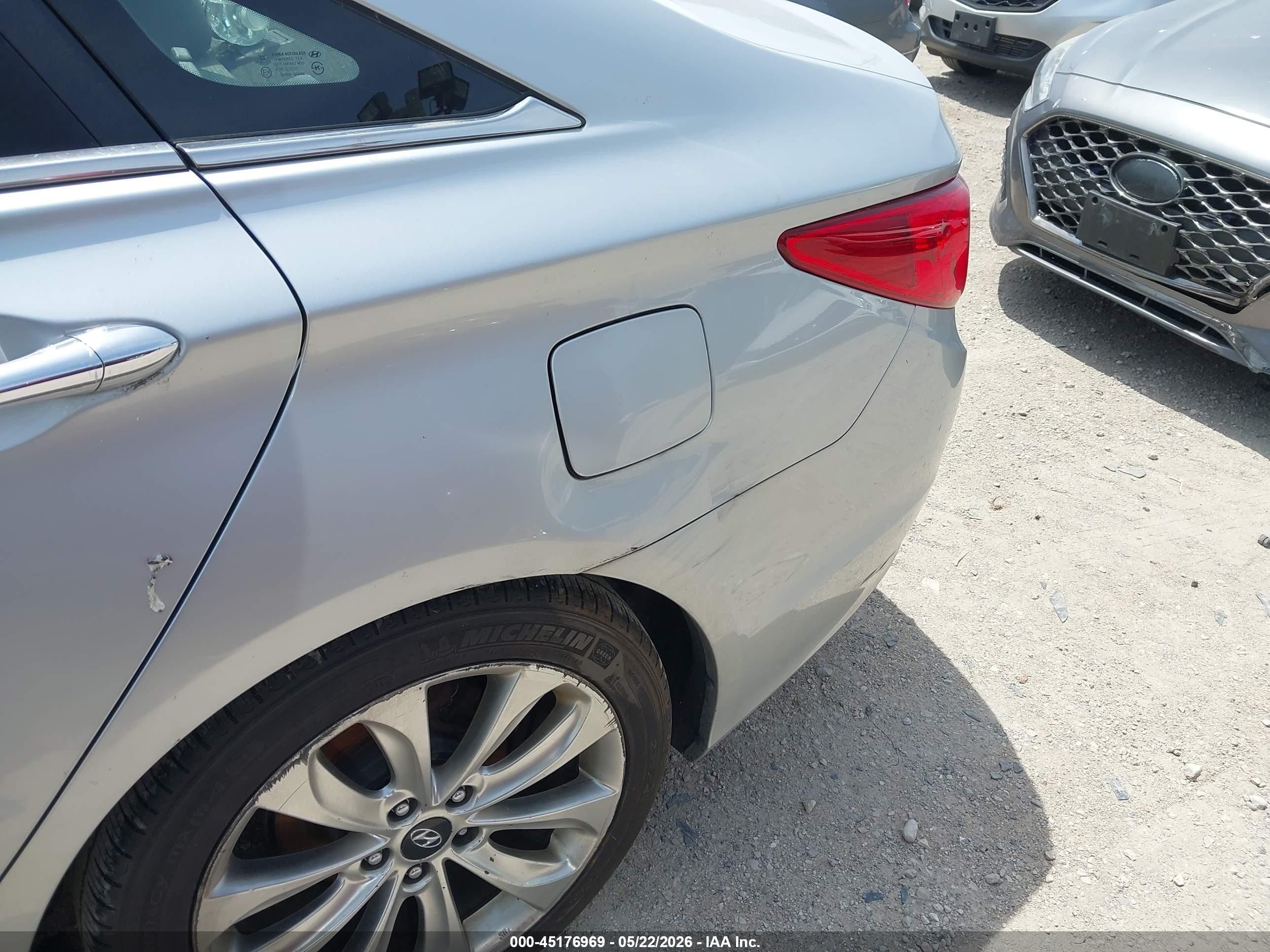 2013 Hyundai Sonata Se Silver vin: 5NPEC4AC7DH782450