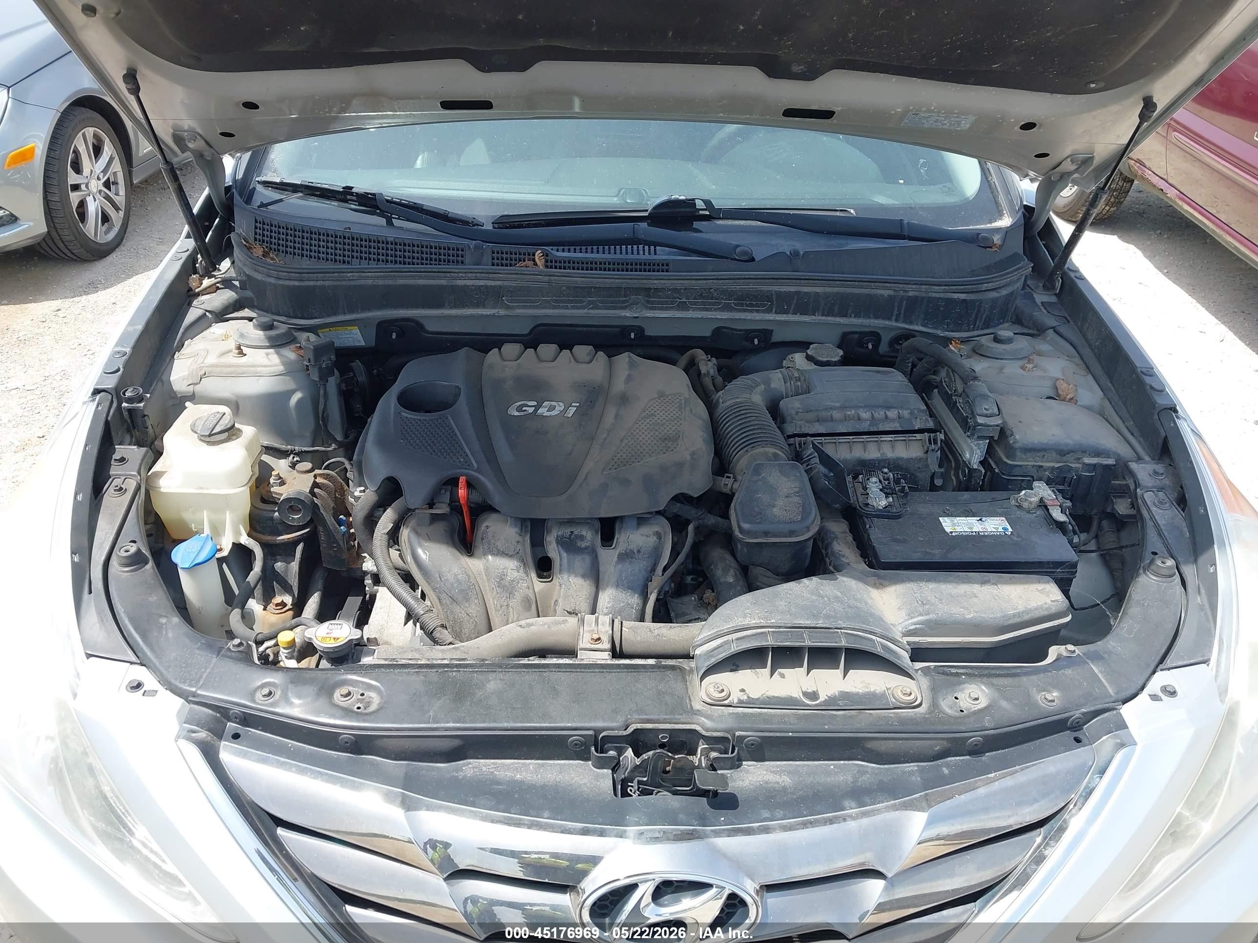 2013 Hyundai Sonata Se Silver vin: 5NPEC4AC7DH782450
