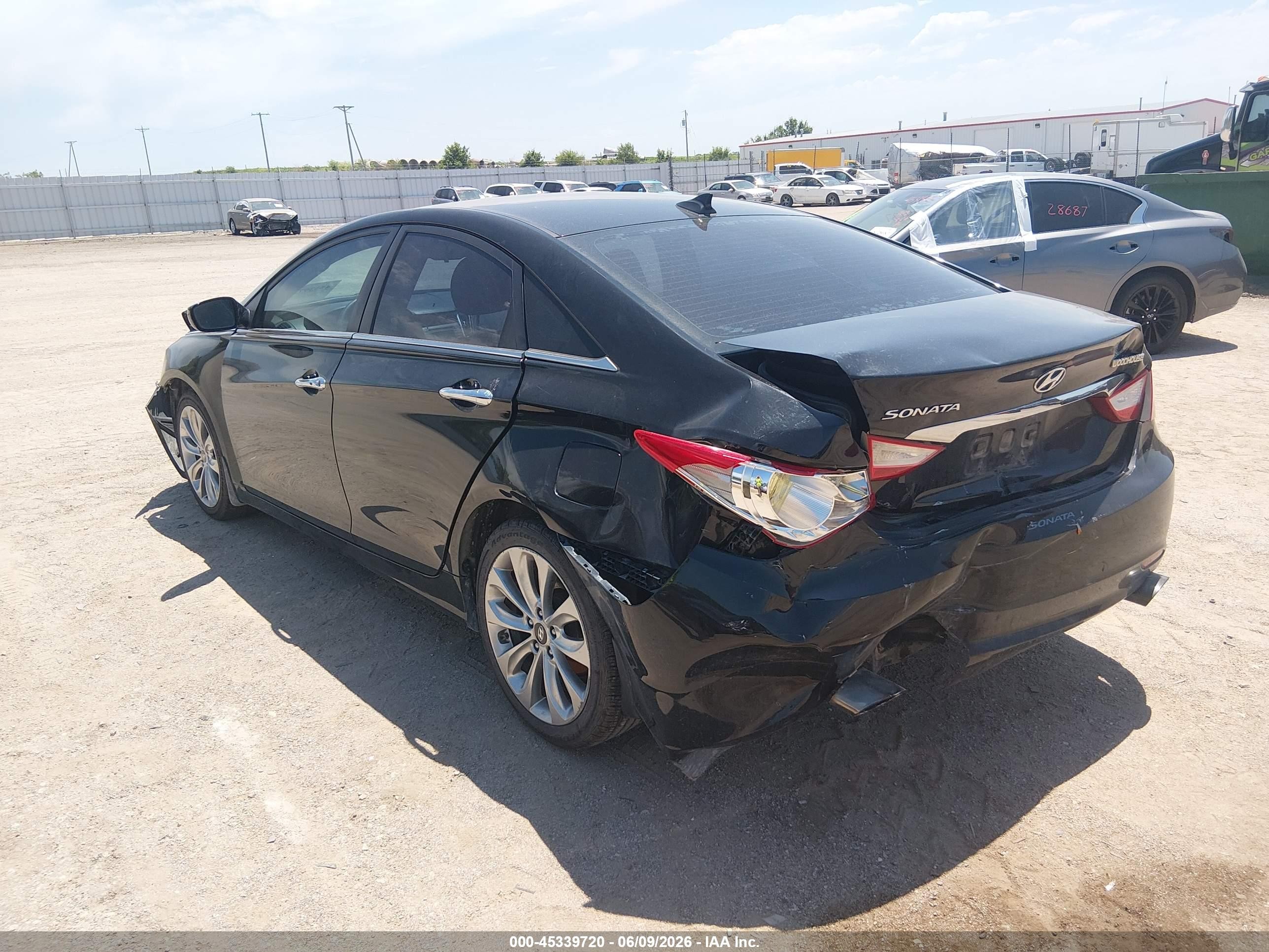 2013 Hyundai Sonata Se Black vin: 5NPEC4AC7DH798356